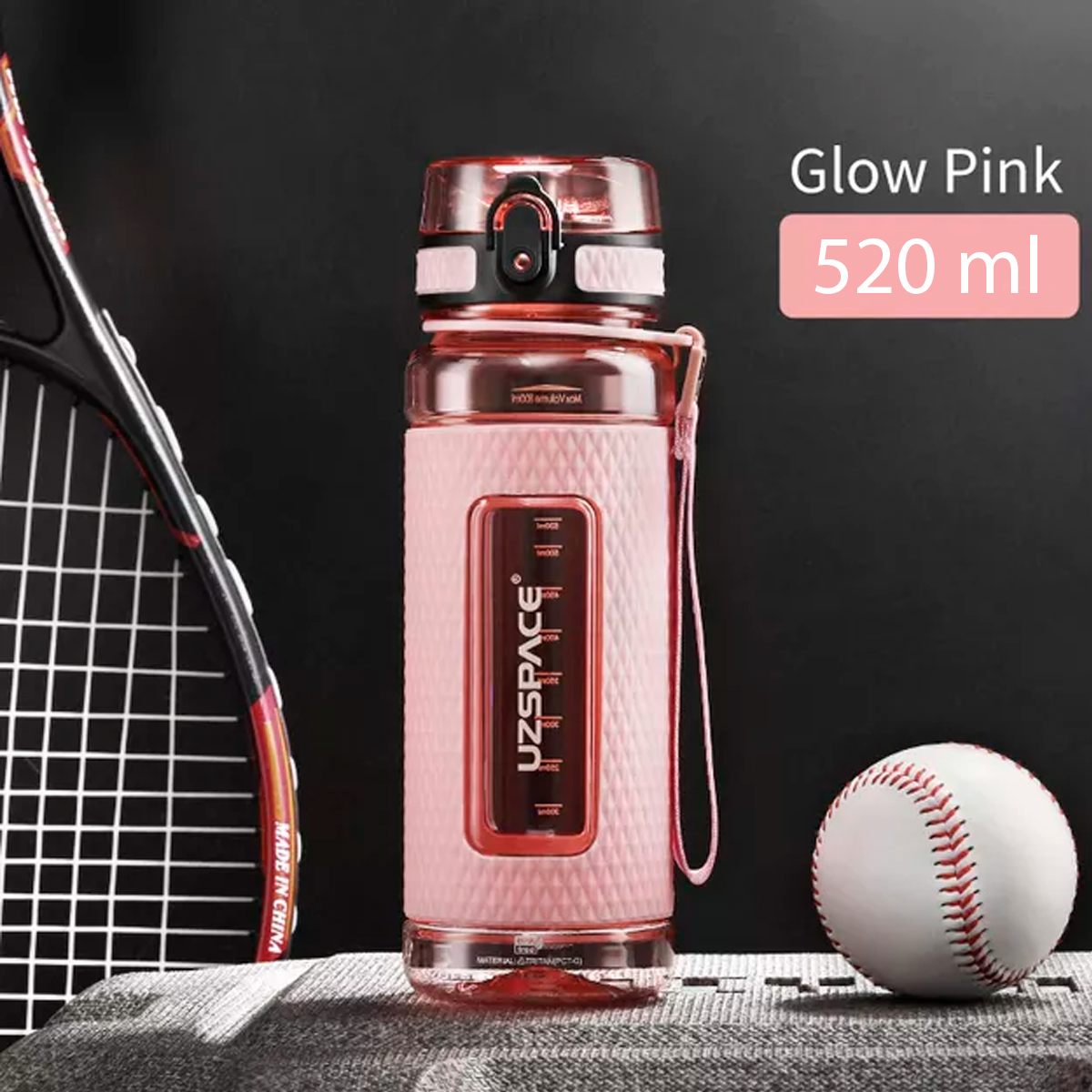 Foto 5 pulgar | Botella Deportiva Uzspace 5044 - 520ml Color Rosa