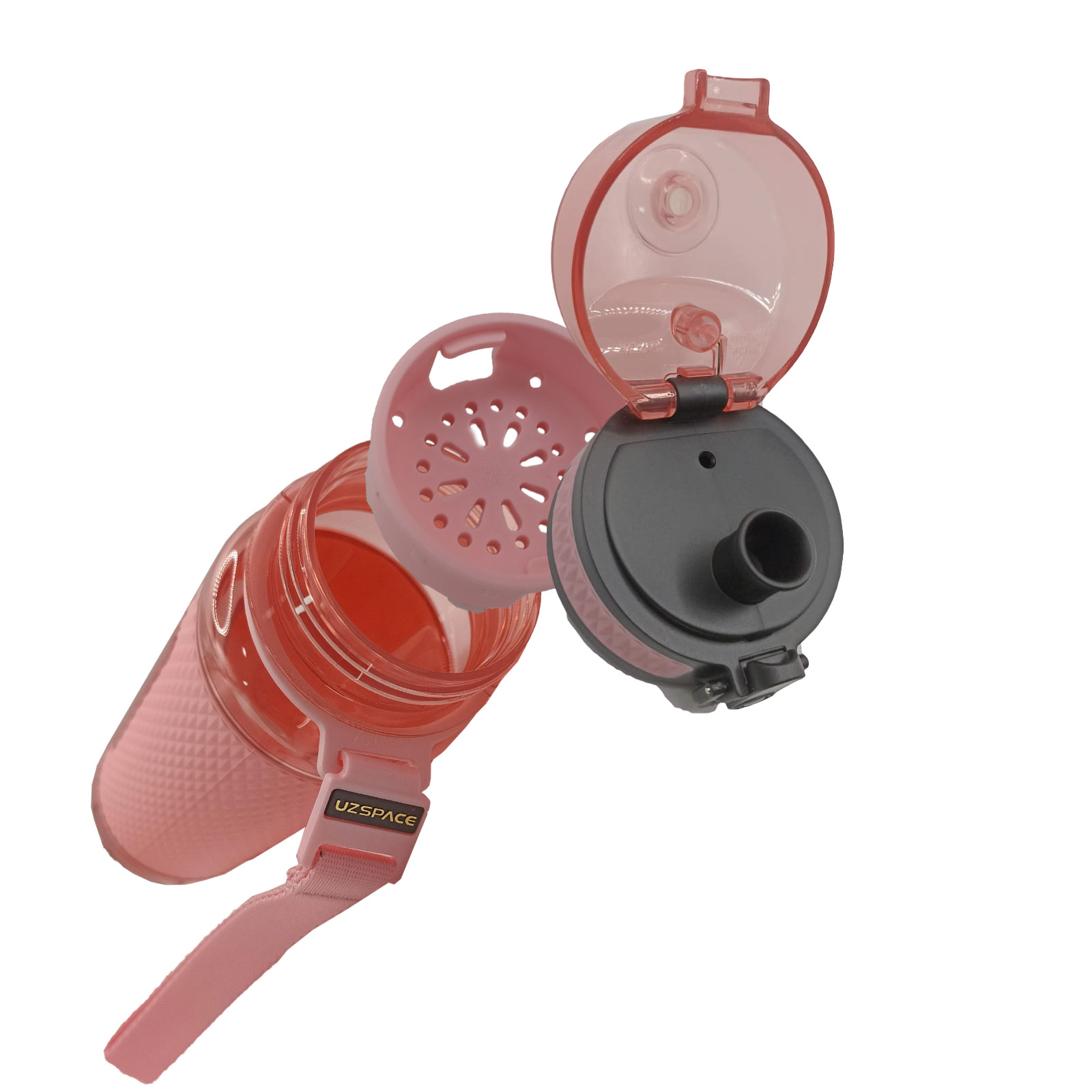 Foto 5 | Botella Deportiva Uzspace 5044 - 520ml Color Rosa