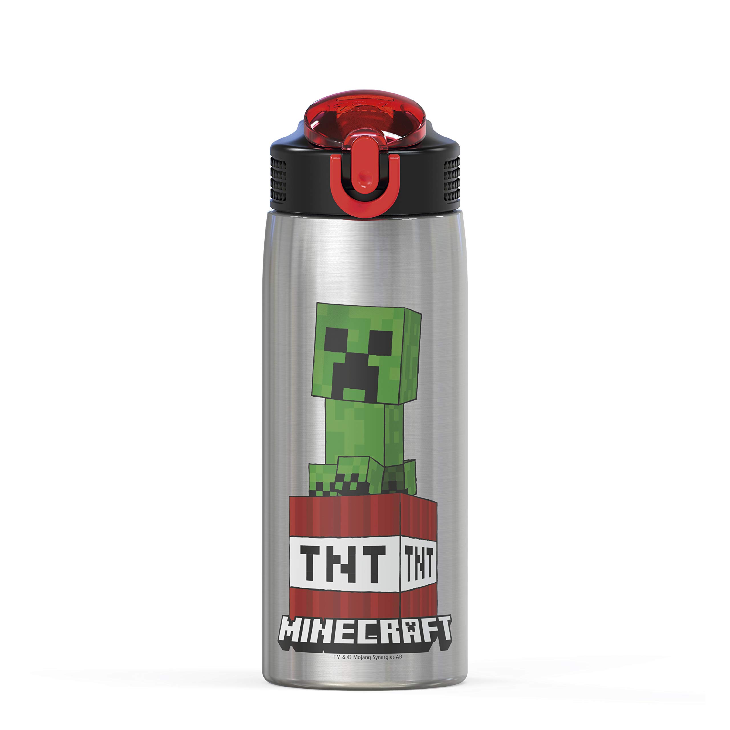 Foto 2 pulgar | Botella De Agua Zak Designs Mici-v151 Minecraft 800 Ml De Acero Inoxidable - Venta Internacional.