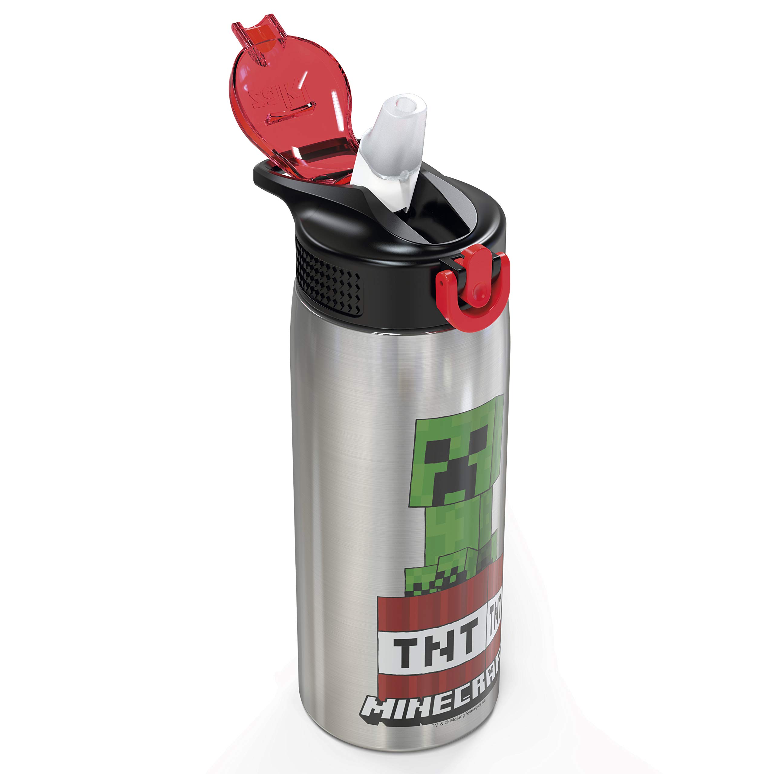 Foto 5 | Botella De Agua Zak Designs Mici-v151 Minecraft 800 Ml De Acero Inoxidable - Venta Internacional.
