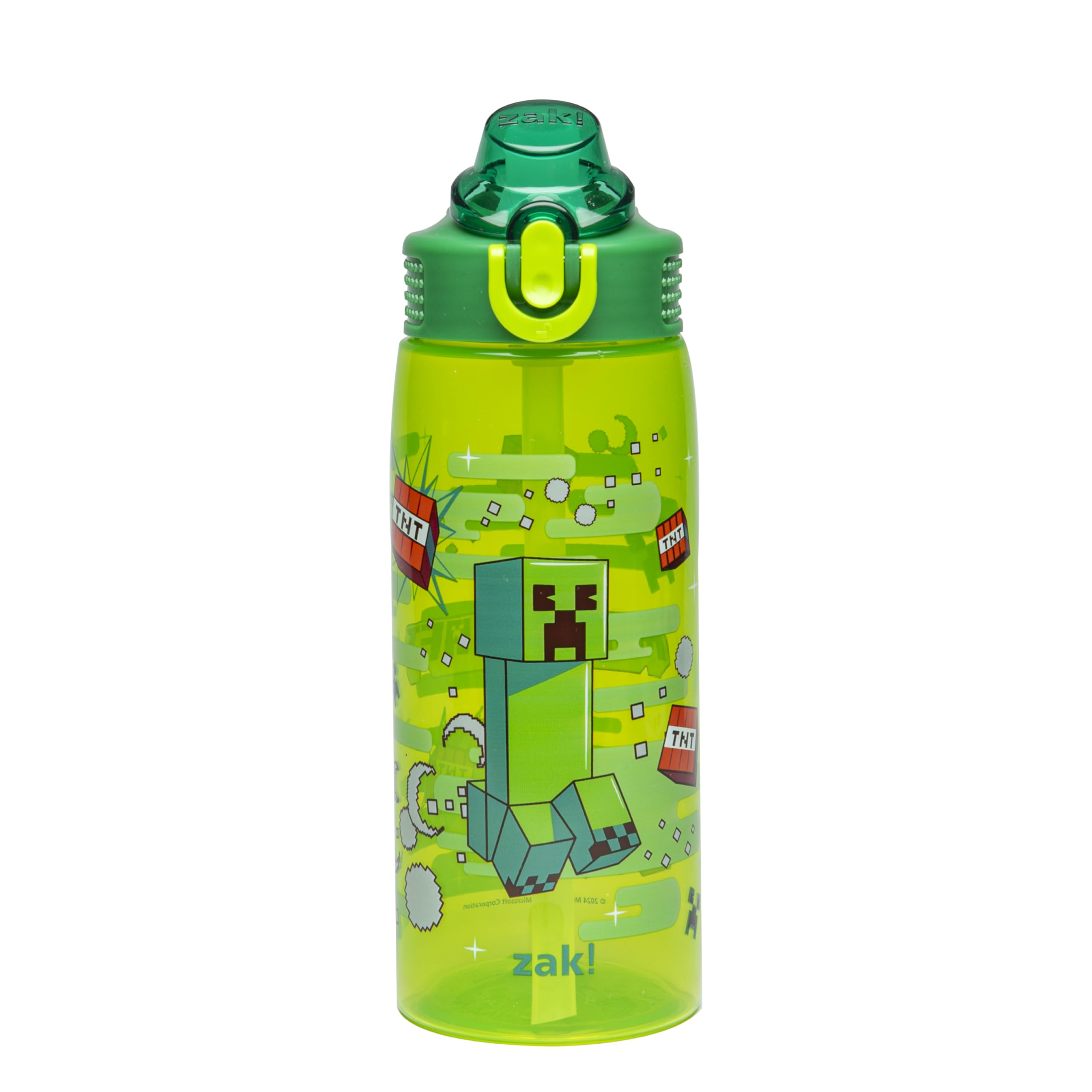 Foto 2 pulgar | Botella De Agua Zak Designs Minecraft Sage De 750 Ml Con Pajita - Venta Internacional.