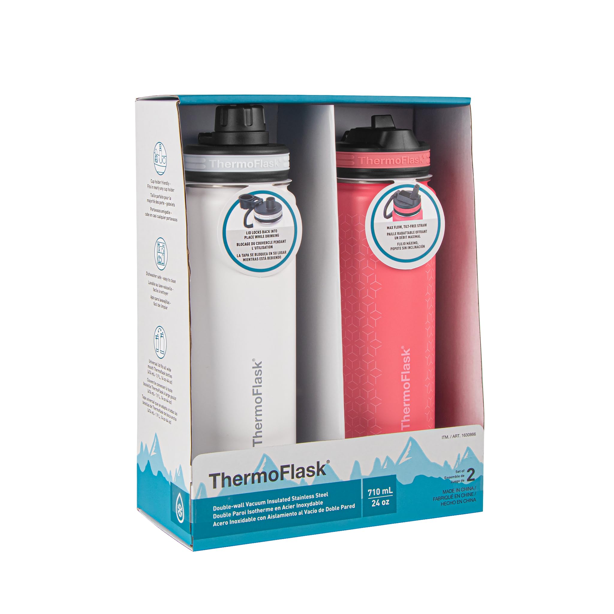 Foto 3 pulgar | Botellas De Agua Thermoflask 710 Ml De Doble Pared De Acero Inoxidable - Venta Internacional.