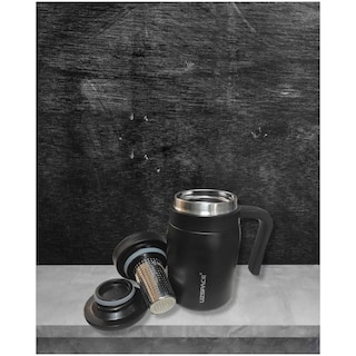 Foto 4 | Taza Aislada Uzspace Acero Inoxidable 470ml Negro