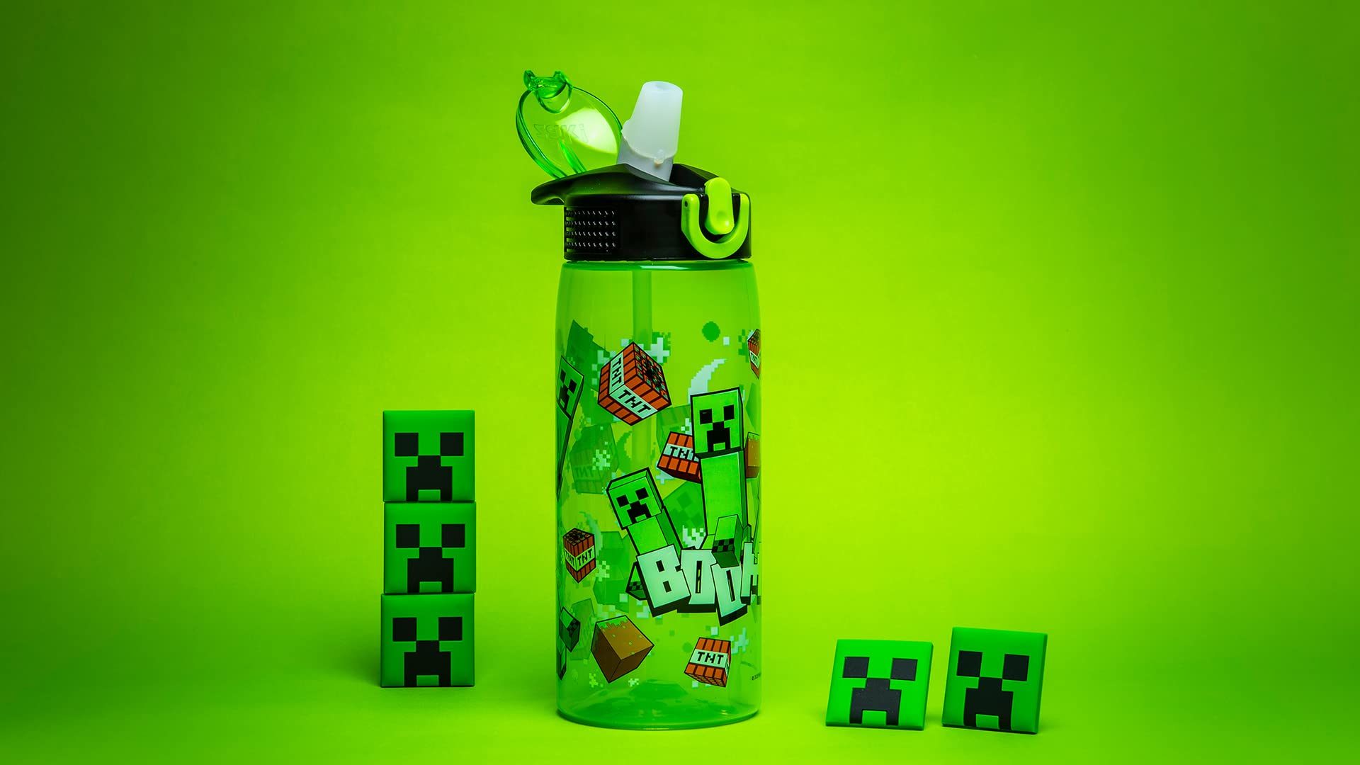 Foto 8 pulgar | Botella De Agua Zak Designs Minecraft De 750 Ml Con Pajita Y Asa - Venta Internacional.