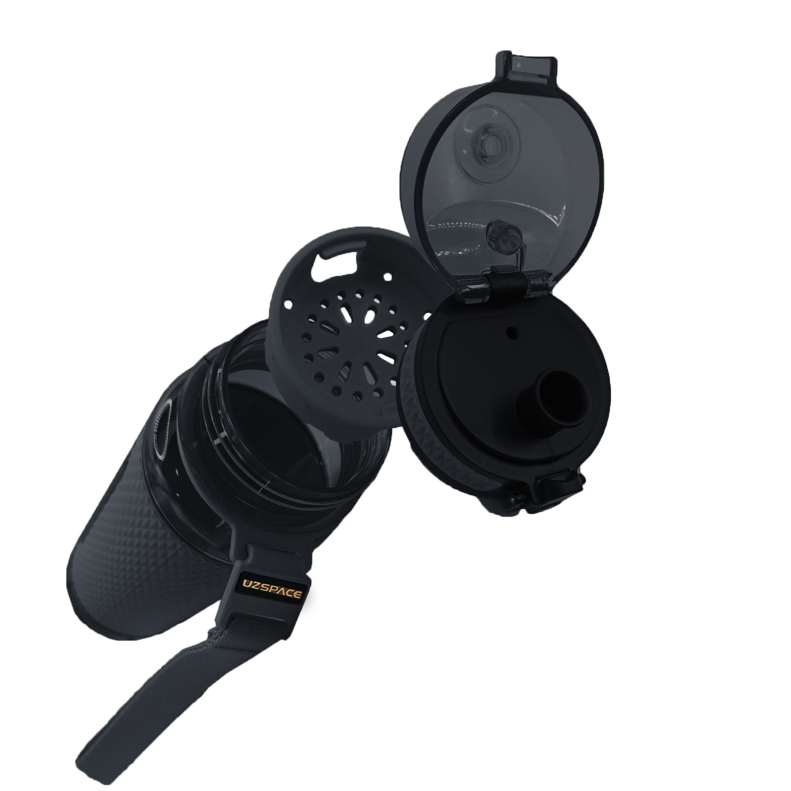 Foto 6 pulgar | Botella Deportiva Uzspace 5044 - 520ml Color Negro Intenso