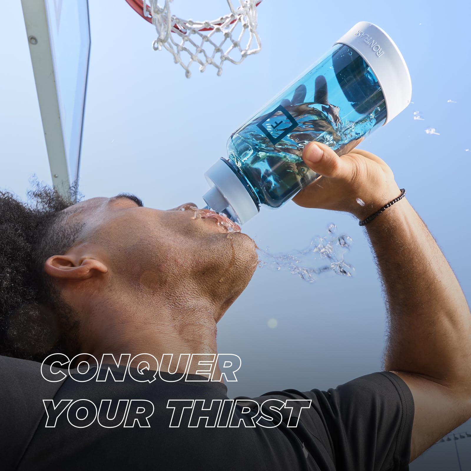 Foto 8 pulgar | Botella De Agua Iron °flask Clear Tritan Trekker 950 Ml Rosa - Venta Internacional.