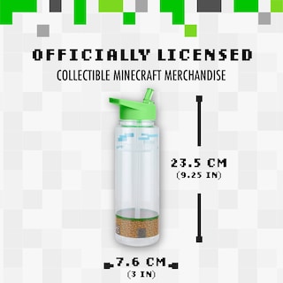 Foto 4 | Botella De Agua Paladone Minecraft Con Calcomanías Adicionales De 600 Ml - Venta Internacional.