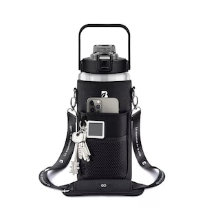 Foto 2 | Language Botella De Agua 64oz Con Funda Neopreno Motivacional,eo Safe Imports Esi-14196-1 Negro