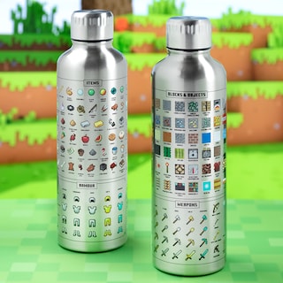 Foto 2 | Botella De Agua Paladone Minecraft De Acero Inoxidable De 500 Ml - Venta Internacional.