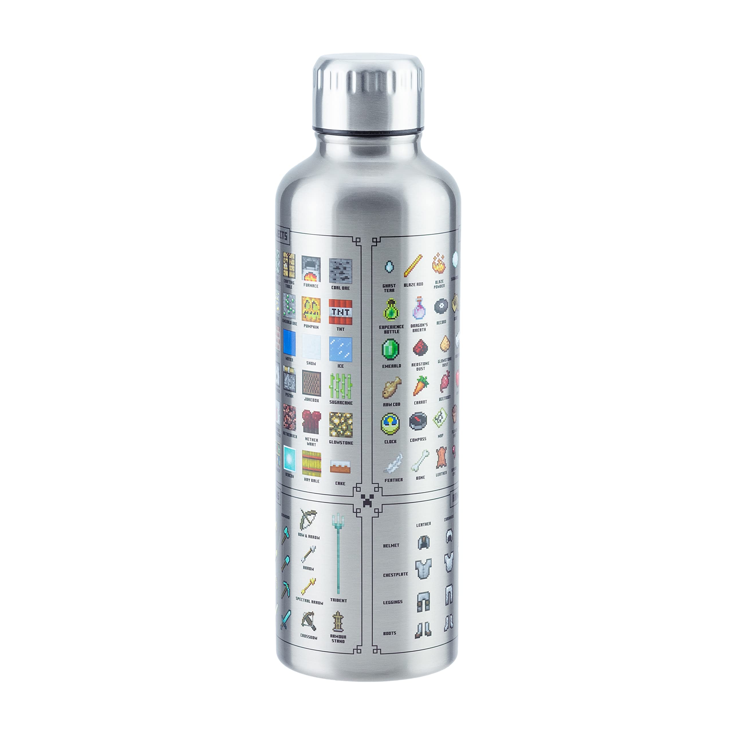 Foto 3 | Botella De Agua Paladone Minecraft De Acero Inoxidable De 500 Ml - Venta Internacional.