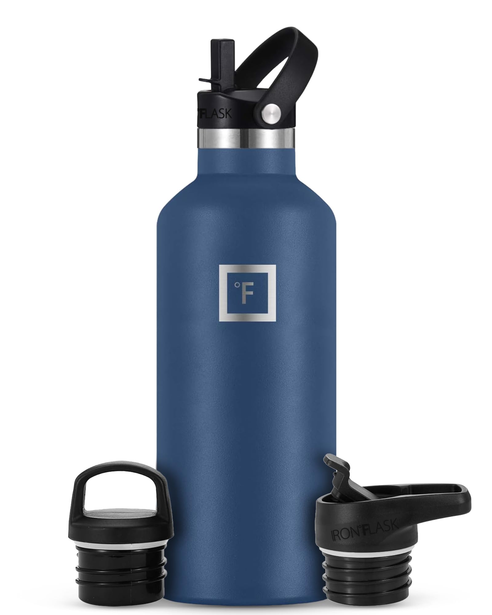 Botella De Agua Iron °flask Para Acampar Y Senderismo, 950 Ml, Color Azul Crepúsculo - Venta Internacional.