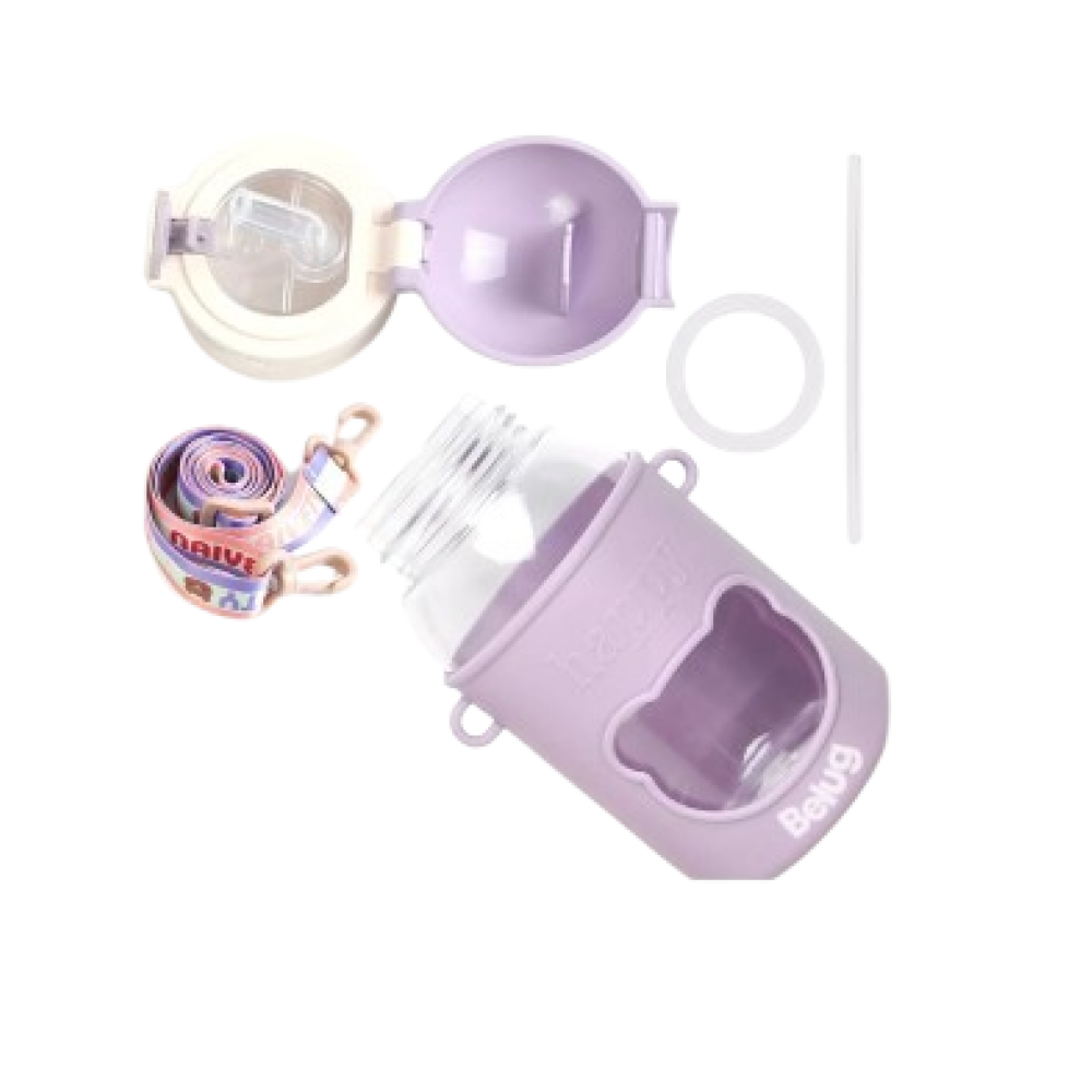 Foto 4 pulgar | Botellas De Agua Portátil Con Correa Y Funda, 2 Piezas Azul/rosa Belug