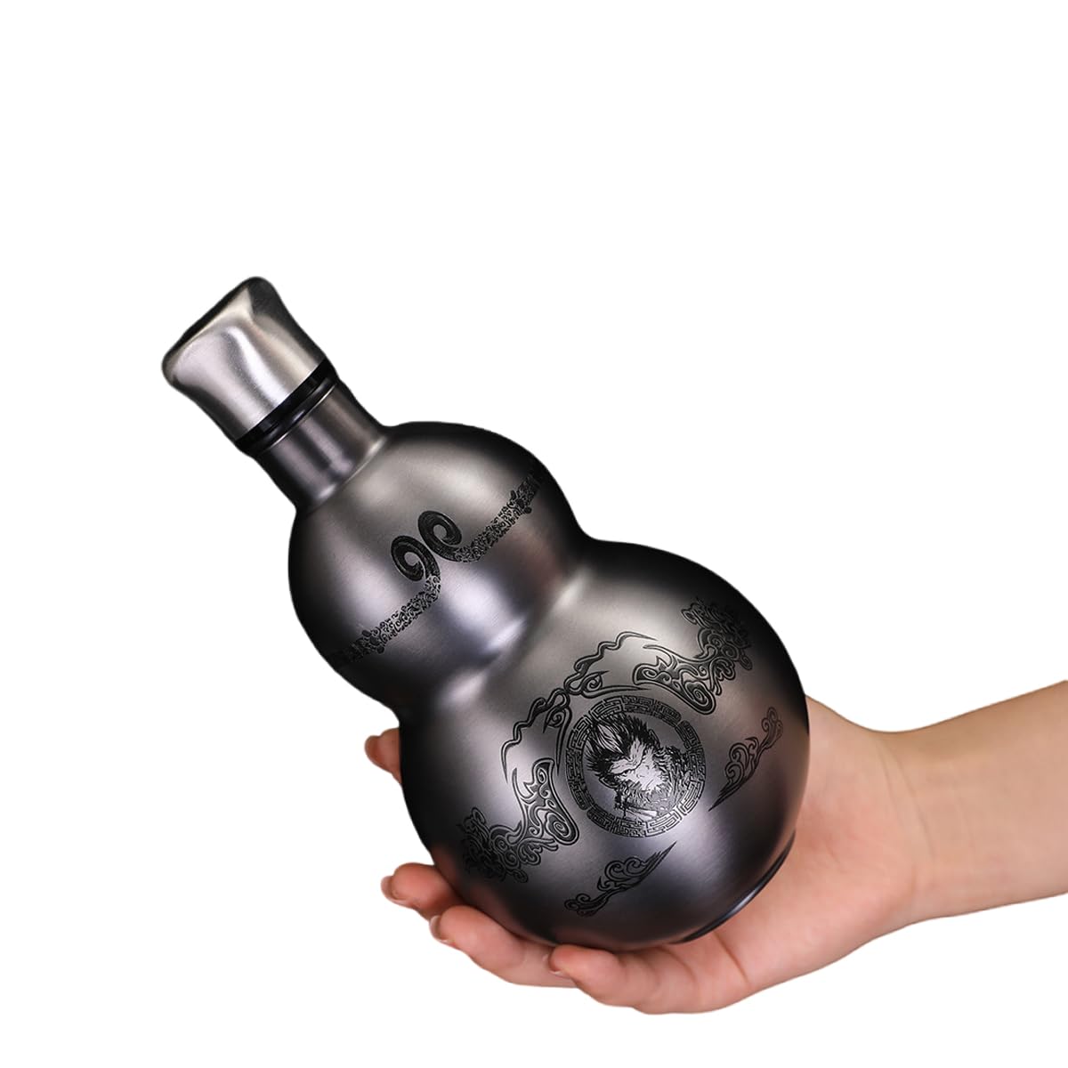 Foto 5 pulgar | Botella De Agua Gourd Retro Style 500 Ml De Acero Inoxidable 316 - Venta Internacional.