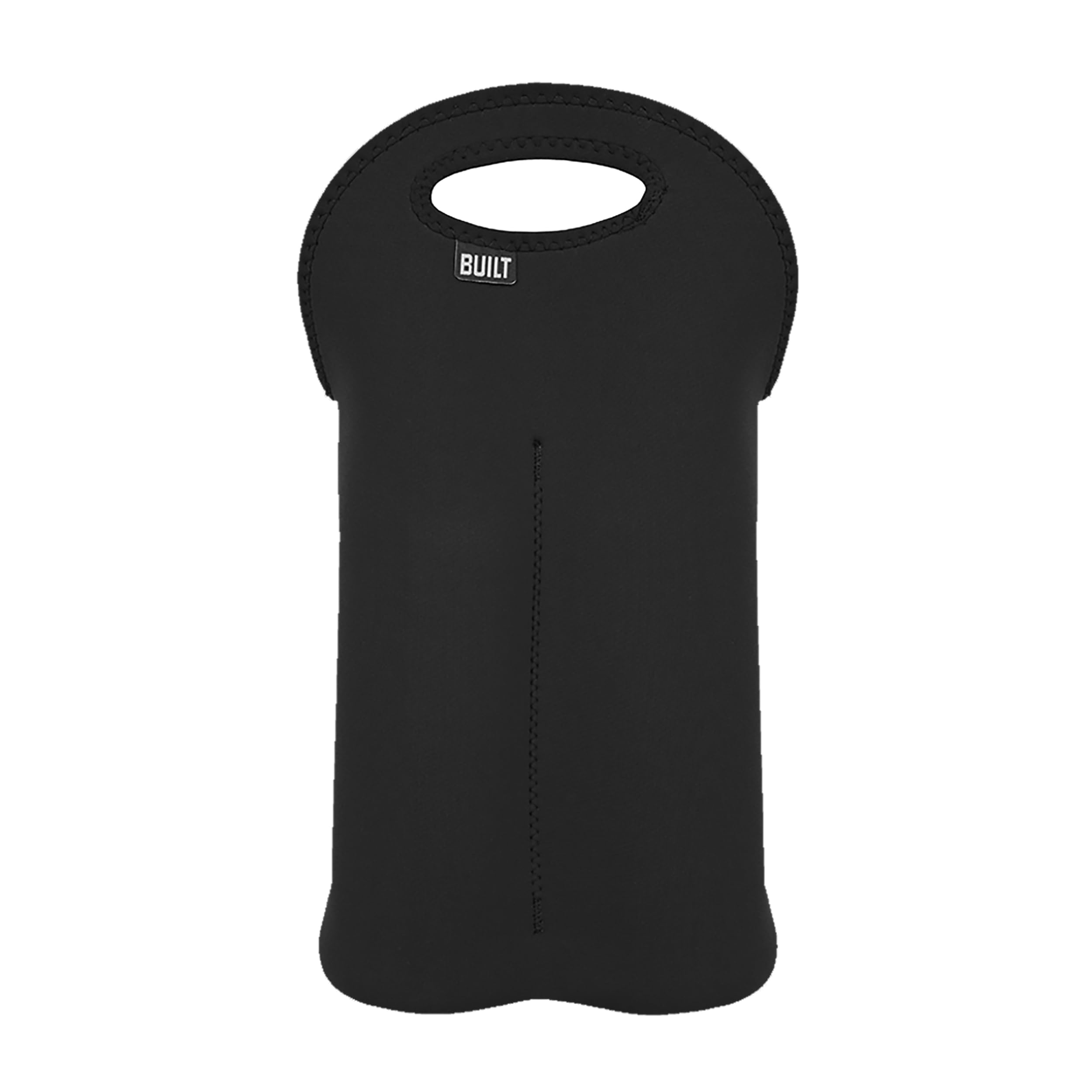 Tote Bag Built 2b-blk De Neopreno Resistente A Las Manchas Para 2 Botellas, Color Negro - Venta Internacional.