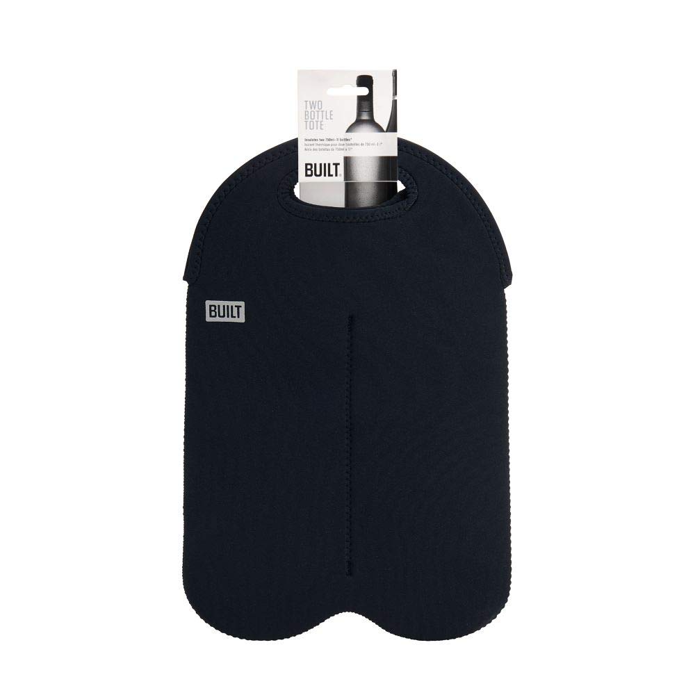 Foto 7 pulgar | Tote Bag Built 2b-blk De Neopreno Resistente A Las Manchas Para 2 Botellas, Color Negro - Venta Internacional.