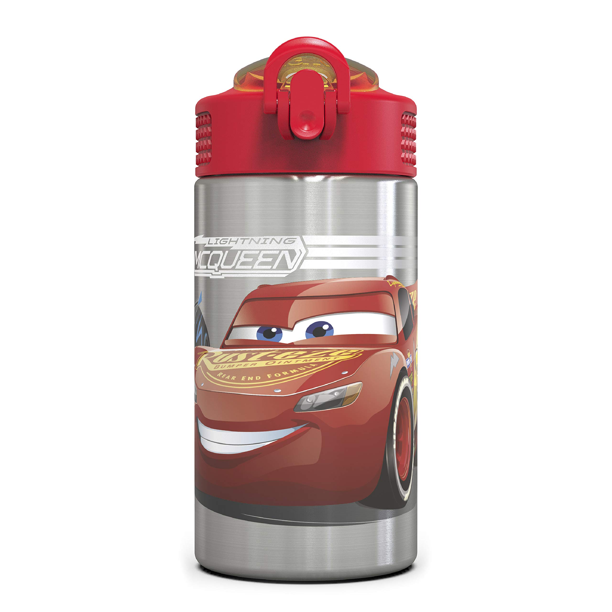 Foto 2 pulgar | Botella De Agua Zak Designs Disney Cars 3 De Acero Inoxidable, 460 Ml - Venta Internacional.