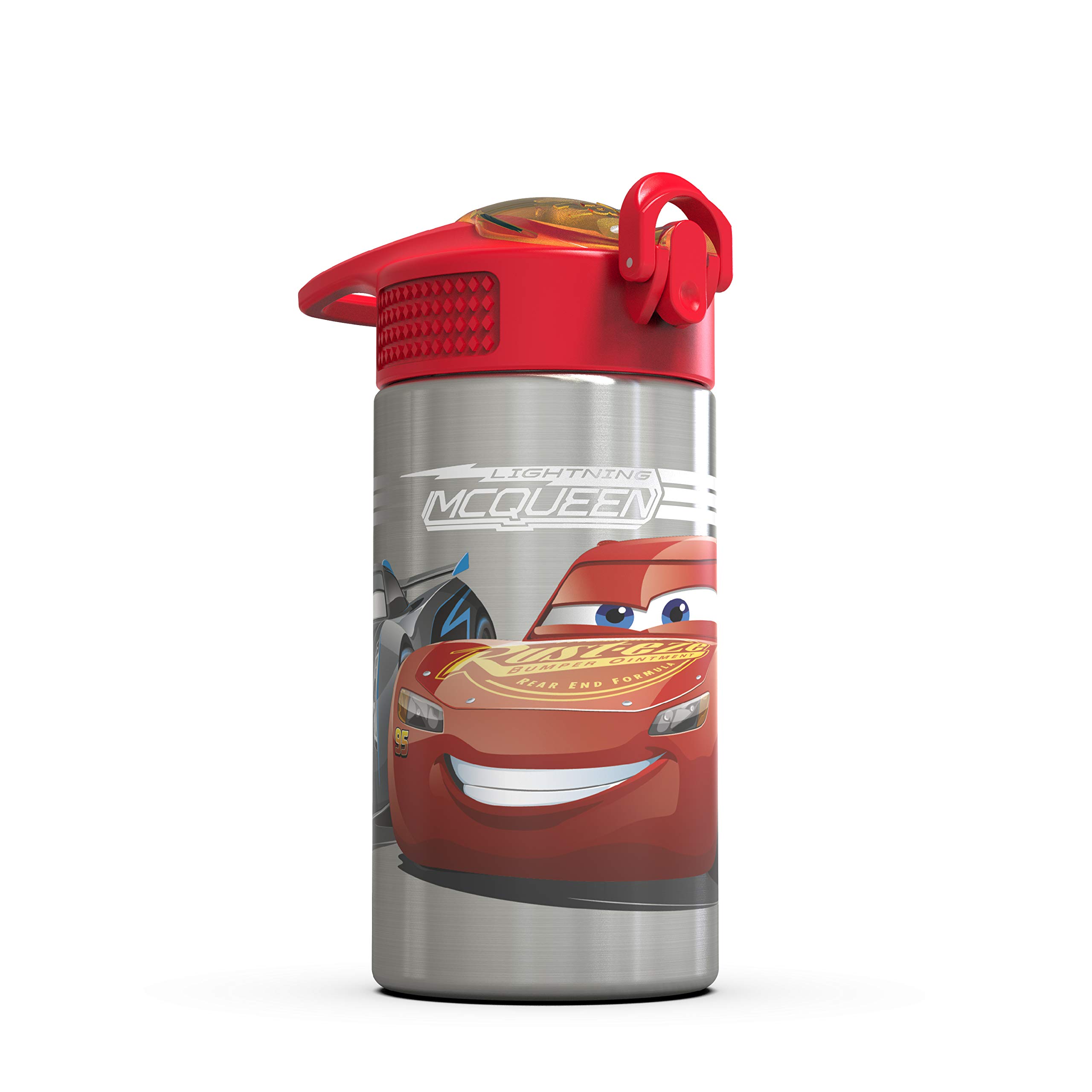 Foto 6 pulgar | Botella De Agua Zak Designs Disney Cars 3 De Acero Inoxidable, 460 Ml - Venta Internacional.