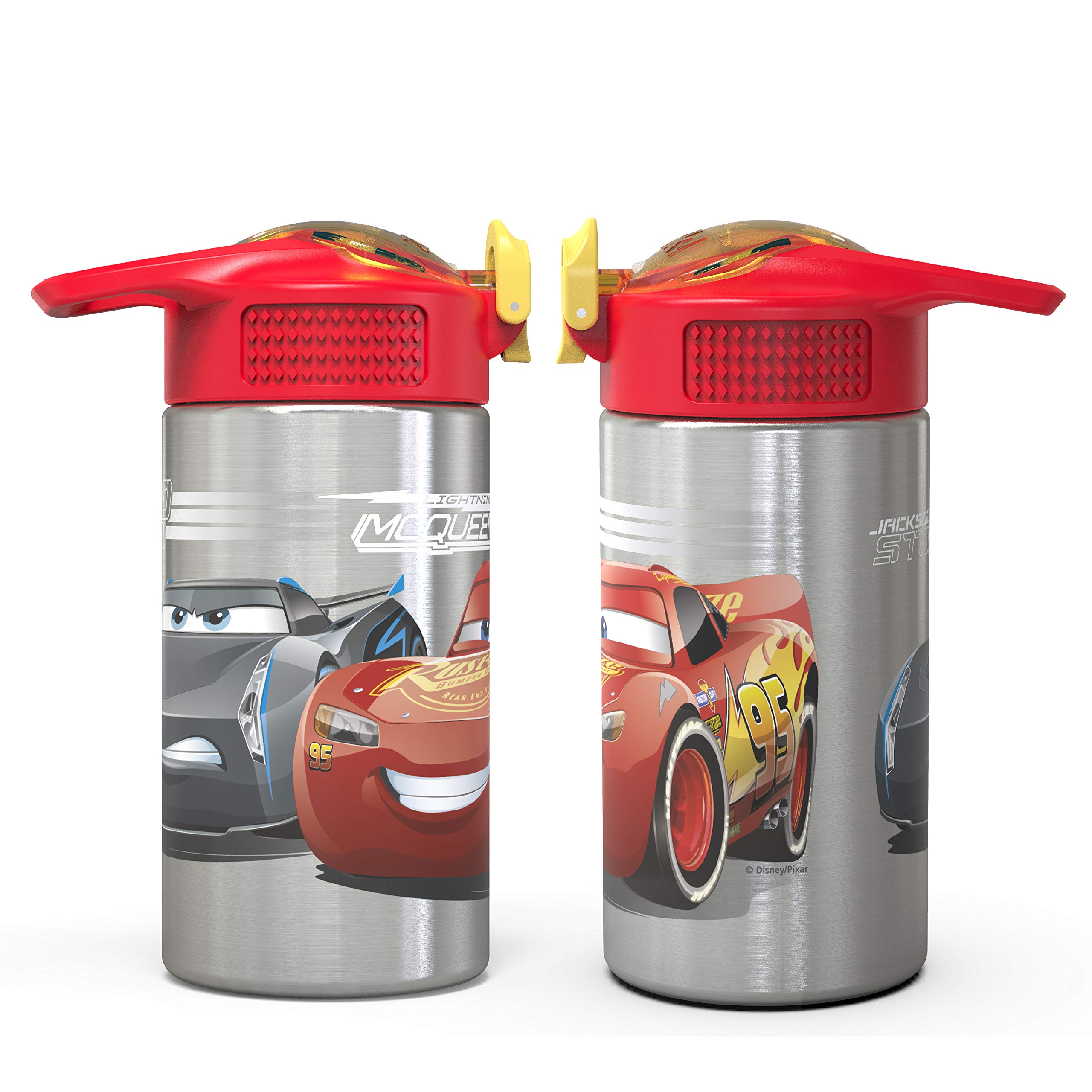 Foto 8 pulgar | Botella De Agua Zak Designs Disney Cars 3 De Acero Inoxidable, 460 Ml - Venta Internacional.