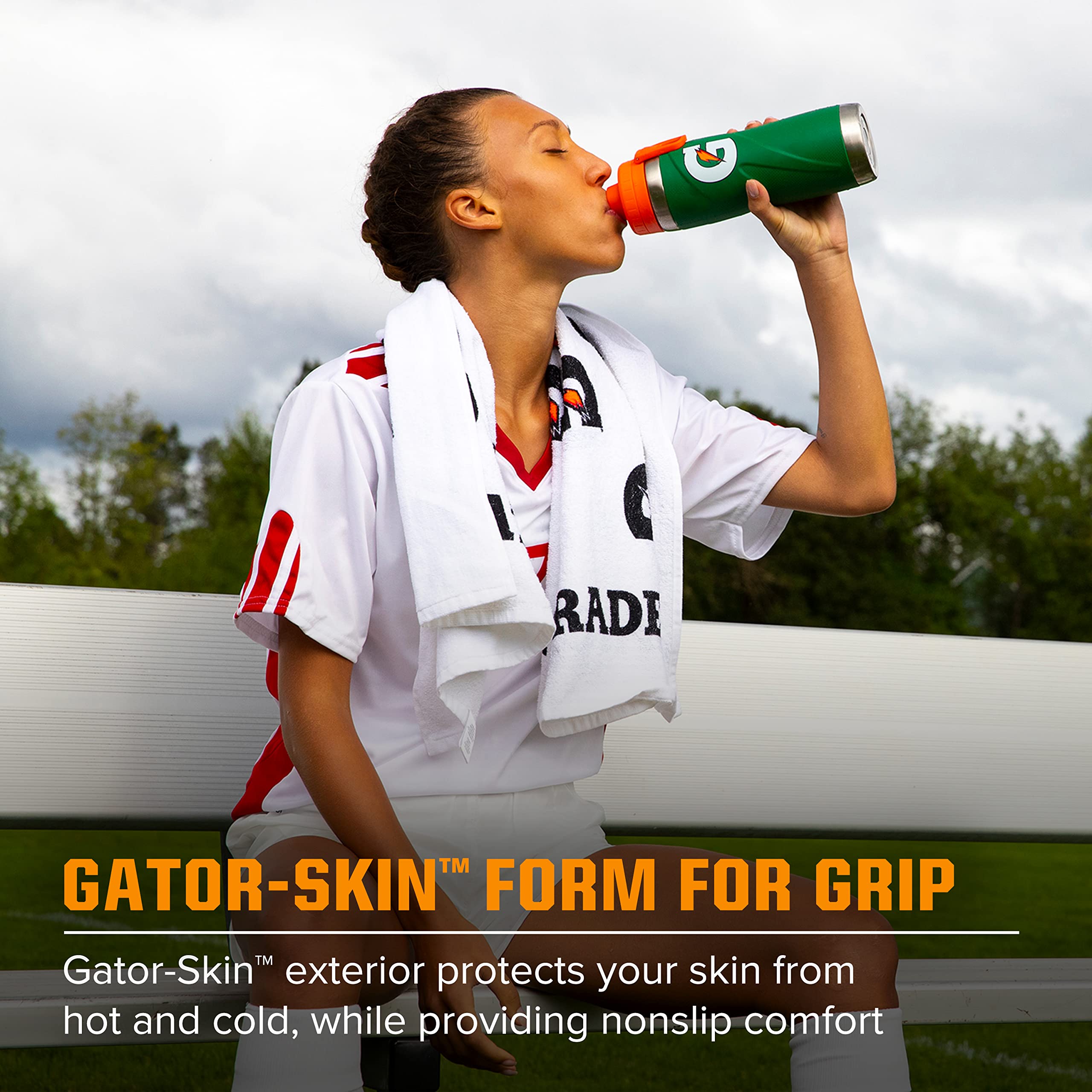 Foto 4 pulgar | Botella Deportiva Gatorade De Acero Inoxidable, 770 Ml, Doble Pared, Verde - Venta Internacional.