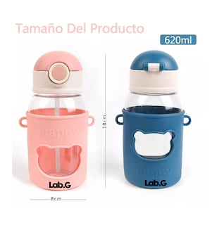 Foto 5 | Botellas De Agua Portátil Con Correa Y Funda Lab.g, 2 Piezas Azul/rosa