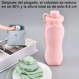 Foto 3 | Botella Agua Plegable Silicona Eo Safe Imports Esi-8712-1 Rosa