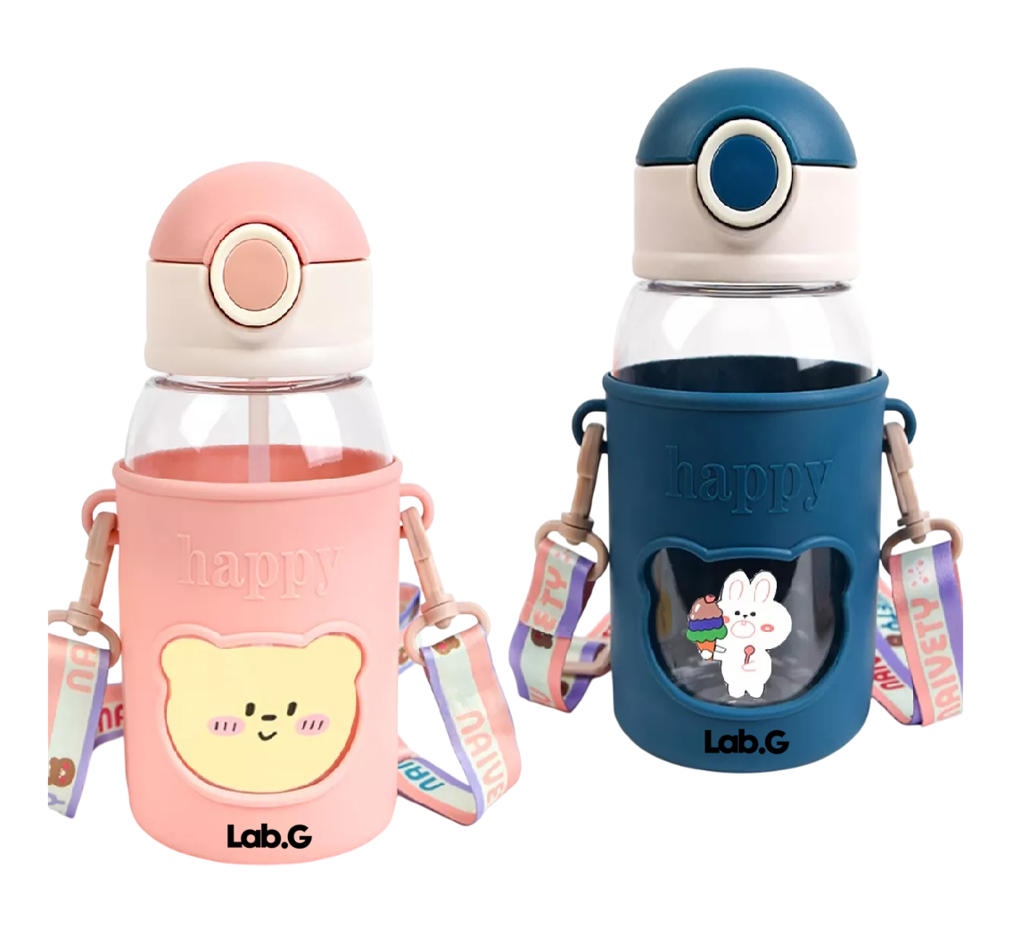 Foto 1 | Botellas de Agua Lab.G 2 Piezas Azul y Rosa 620 ml