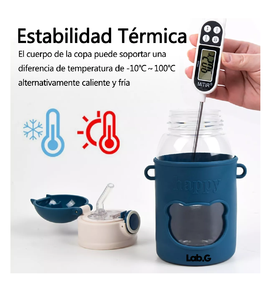 Foto 4 pulgar | Botellas de Agua Lab.G 2 Piezas Azul y Rosa 620 ml