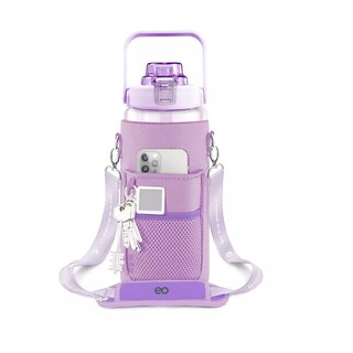 Foto 2 | Botella De Agua 64oz Con Funda Neopreno Motivacional,eo Safe Imports Esi-14197-1 Violeta