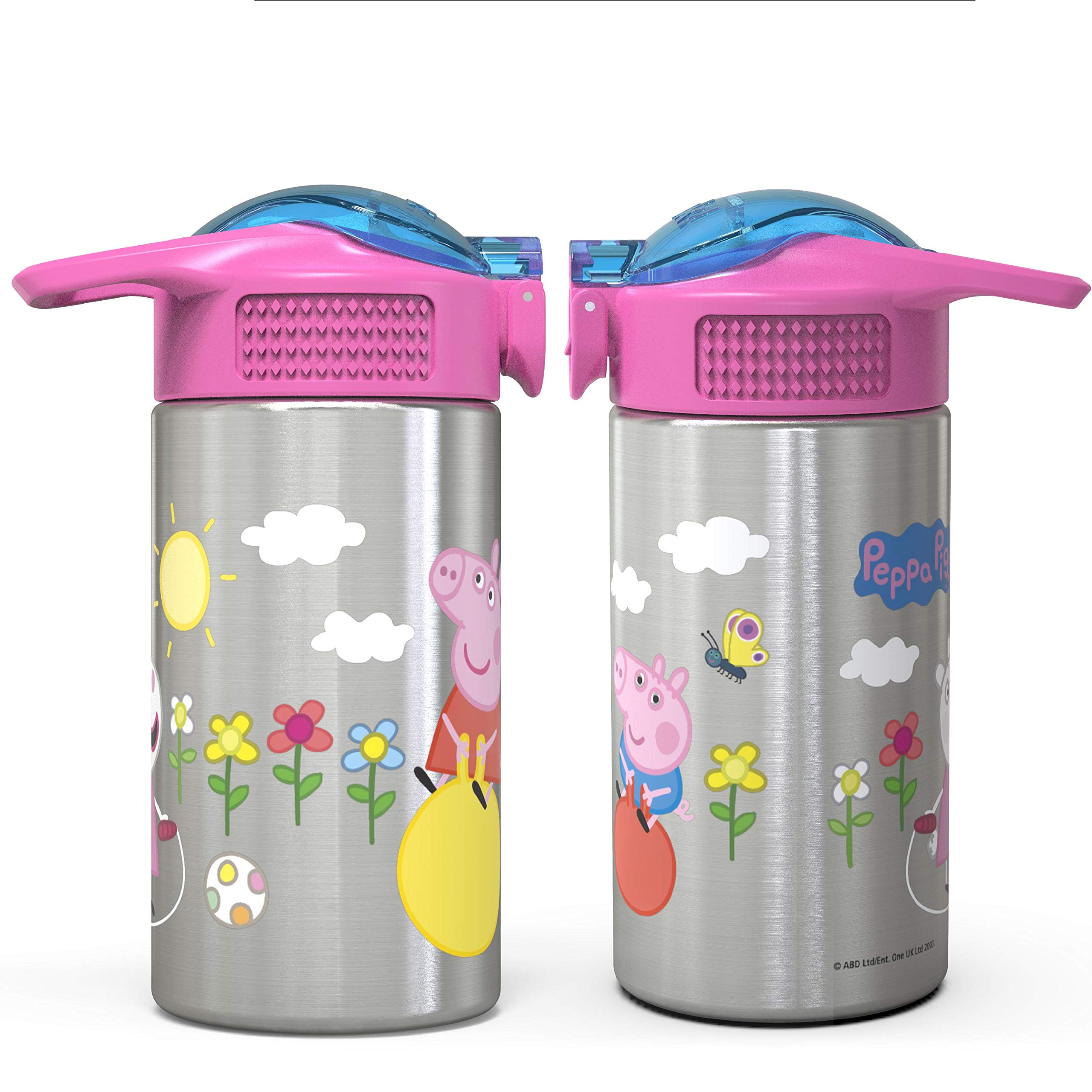 Foto 6 pulgar | Botella De Agua Zak Designs Peppa Pig De Acero Inoxidable 460 Ml - Venta Internacional.