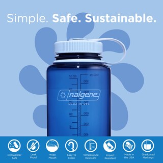 Foto 2 | Botella De Agua Nalgene Sustain Tritan Sin Bpa 946 Ml Indigo - Venta Internacional.