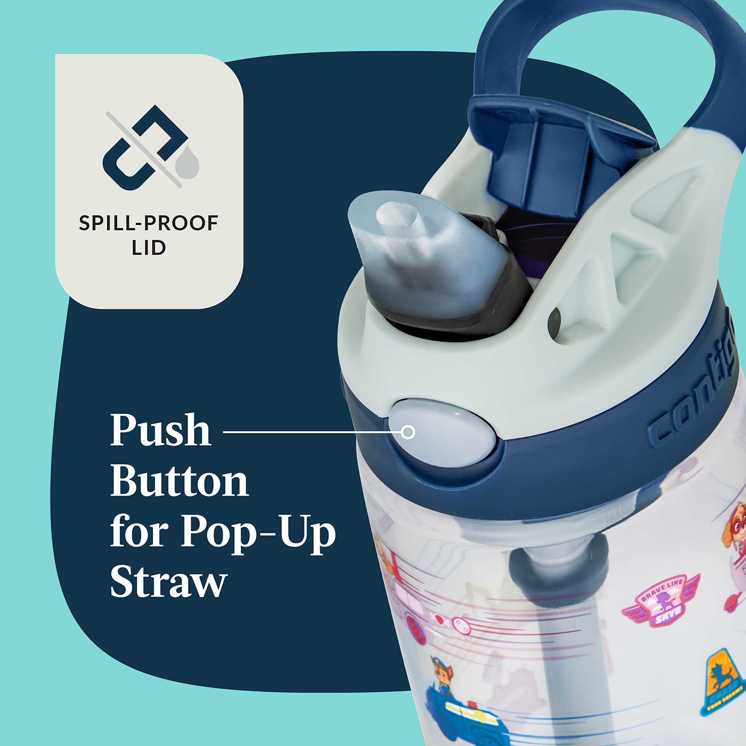 Foto 3 pulgar | Botellas De Agua Contigo Paw Patrol Kids, 400 Ml, Paquete De 2 - Venta Internacional.