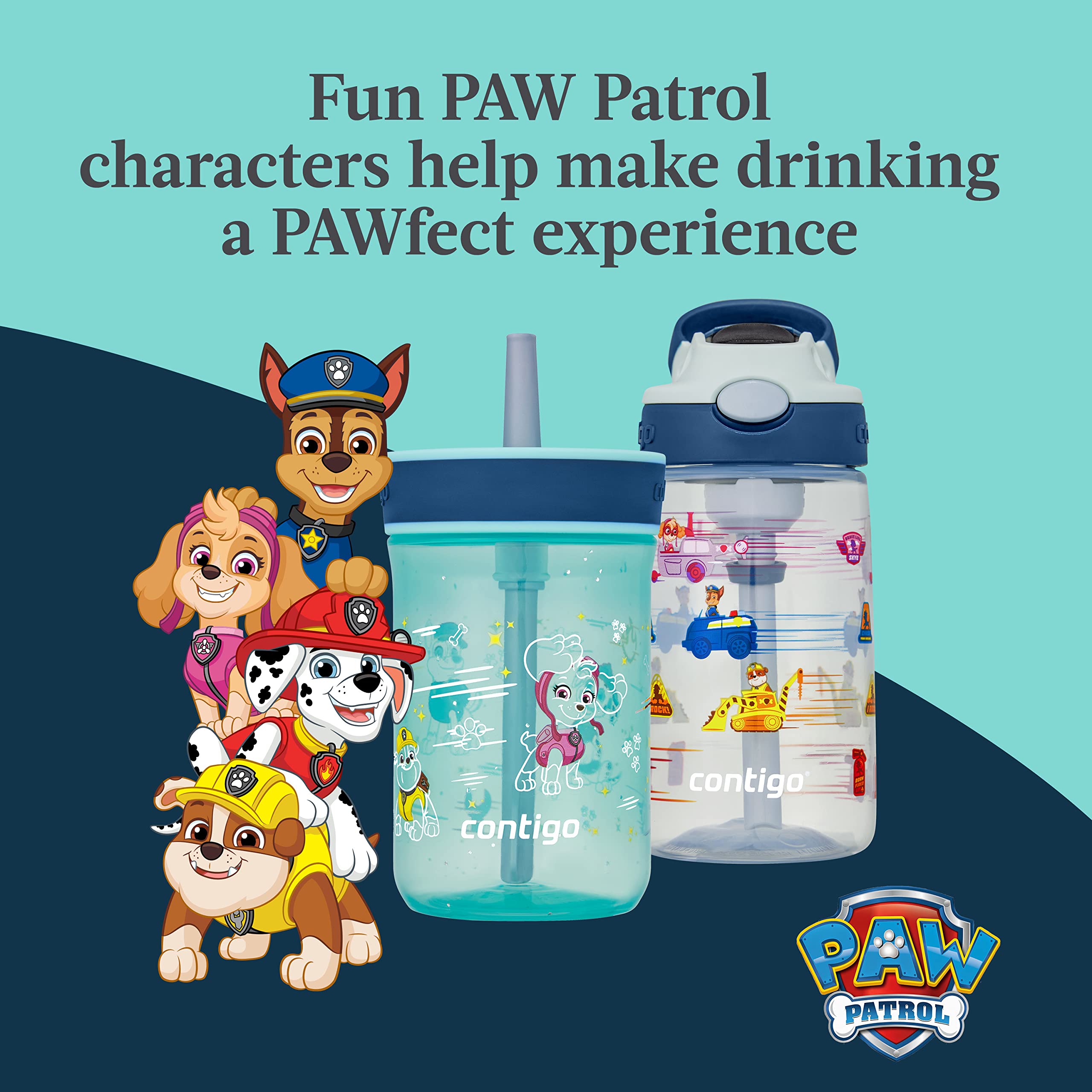 Foto 8 pulgar | Botellas De Agua Contigo Paw Patrol Kids, 400 Ml, Paquete De 2 - Venta Internacional.