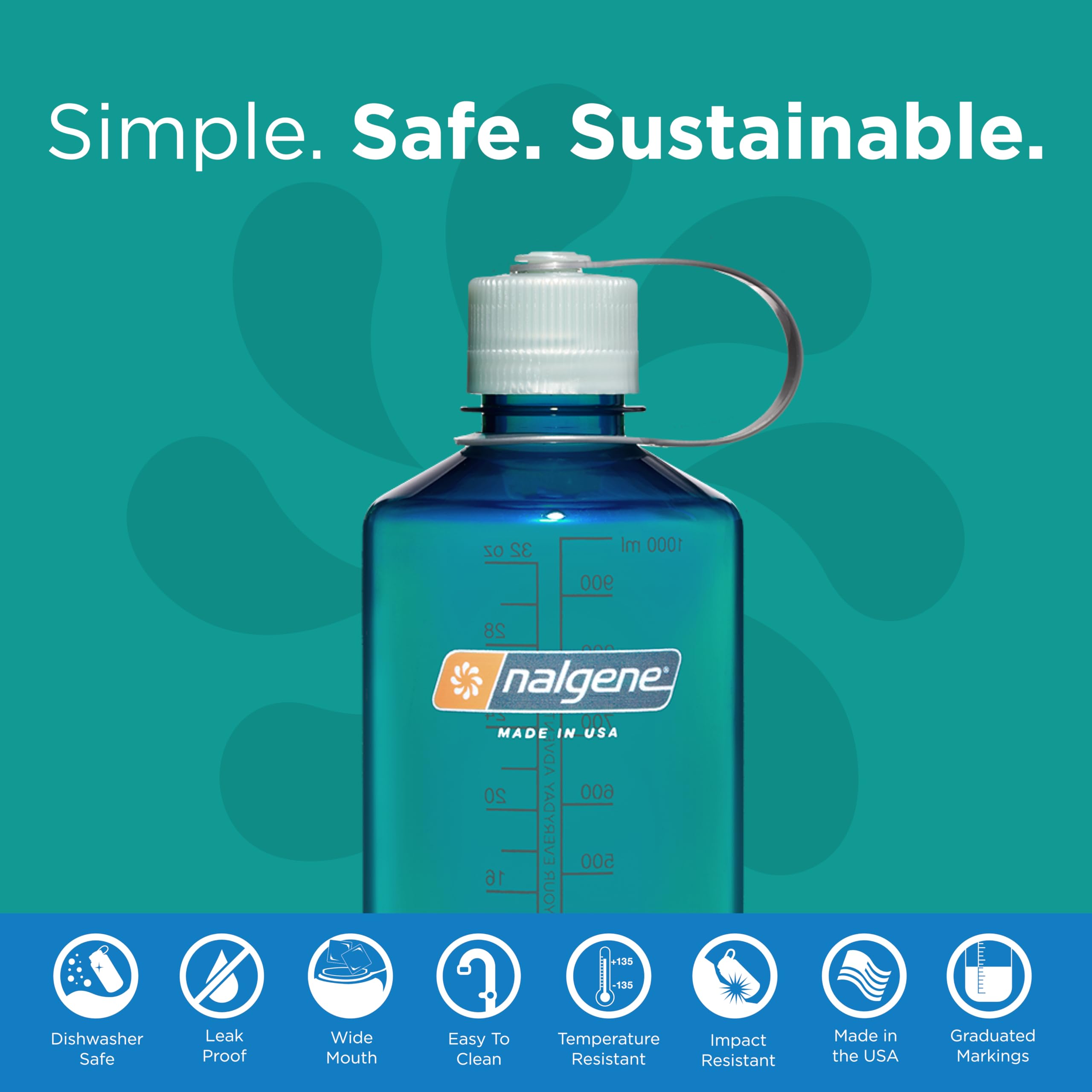 Foto 3 pulgar | Botella De Agua Nalgene Sustain Tritan Sin Bpa 950 Ml - Venta Internacional.