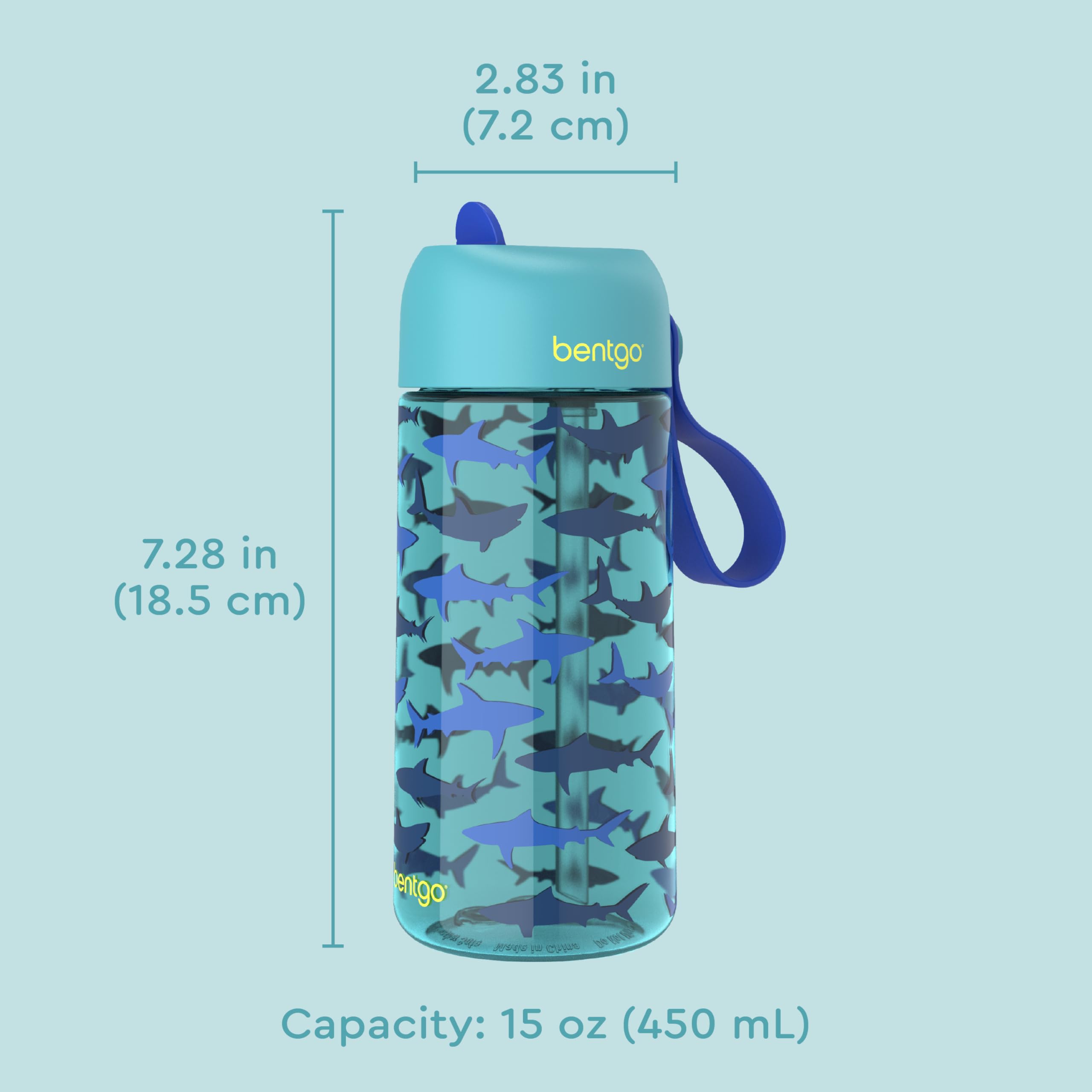 Foto 8 pulgar | Botella De Agua Bentgo Kids A Prueba De Fugas, 450 Ml, Tritan, Sin Bpa - Venta Internacional.