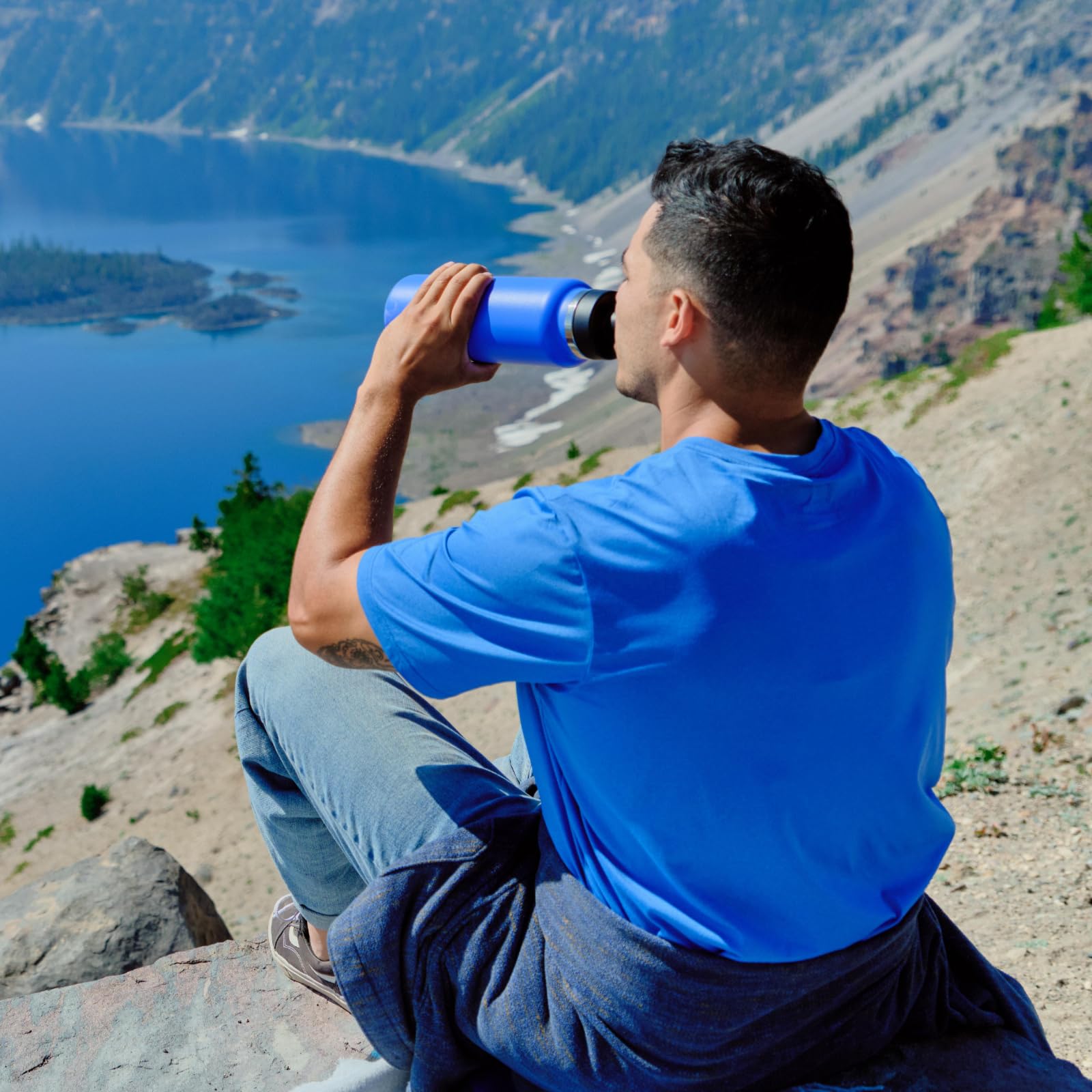 Foto 6 pulgar | Botella De Agua Hydro Flask, Boca Ancha, 1,2 L, Con Tapón - Venta Internacional.