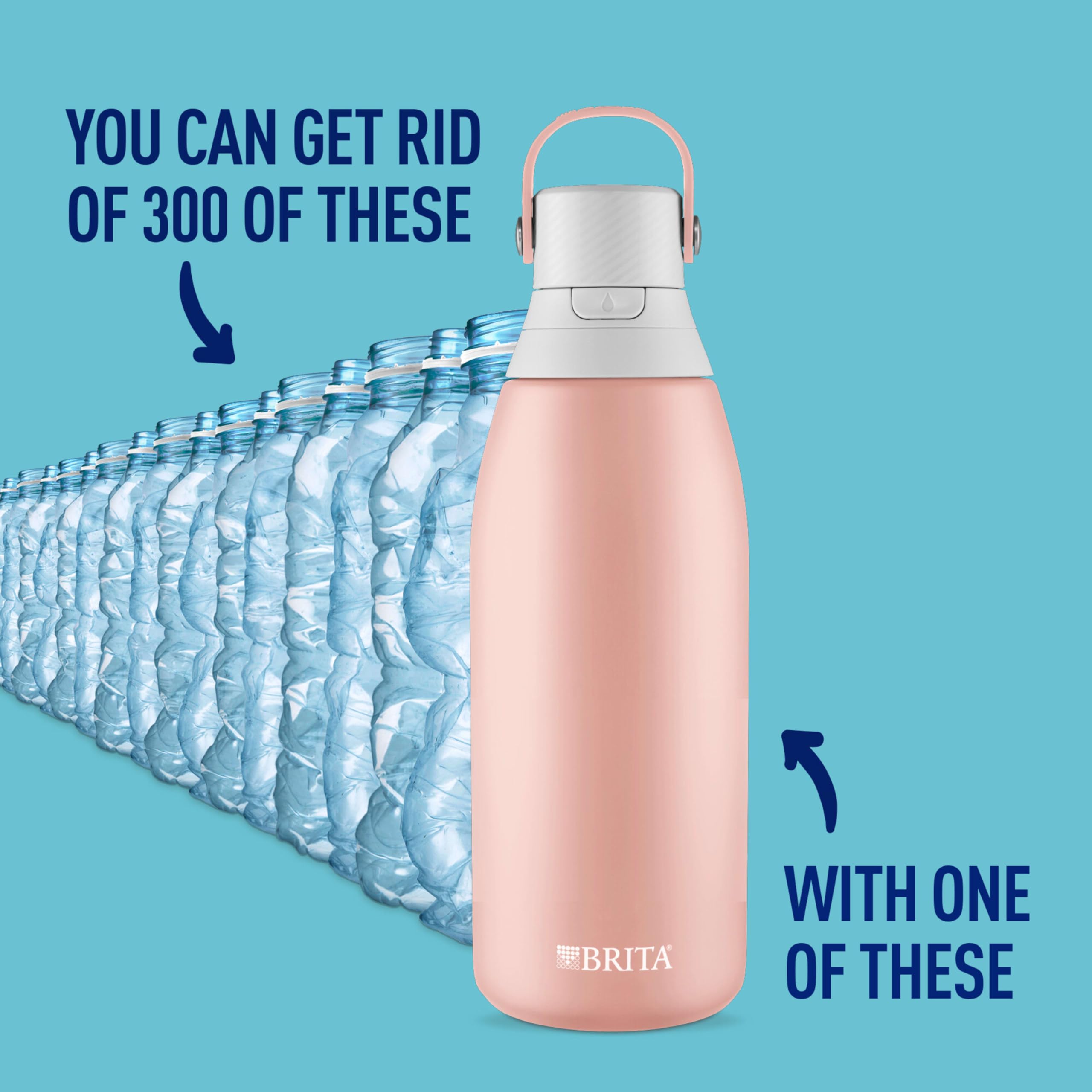 Foto 3 pulgar | Botella De Agua Brita Stainless Steel Premium 946 Ml Con Filtro - Venta Internacional.