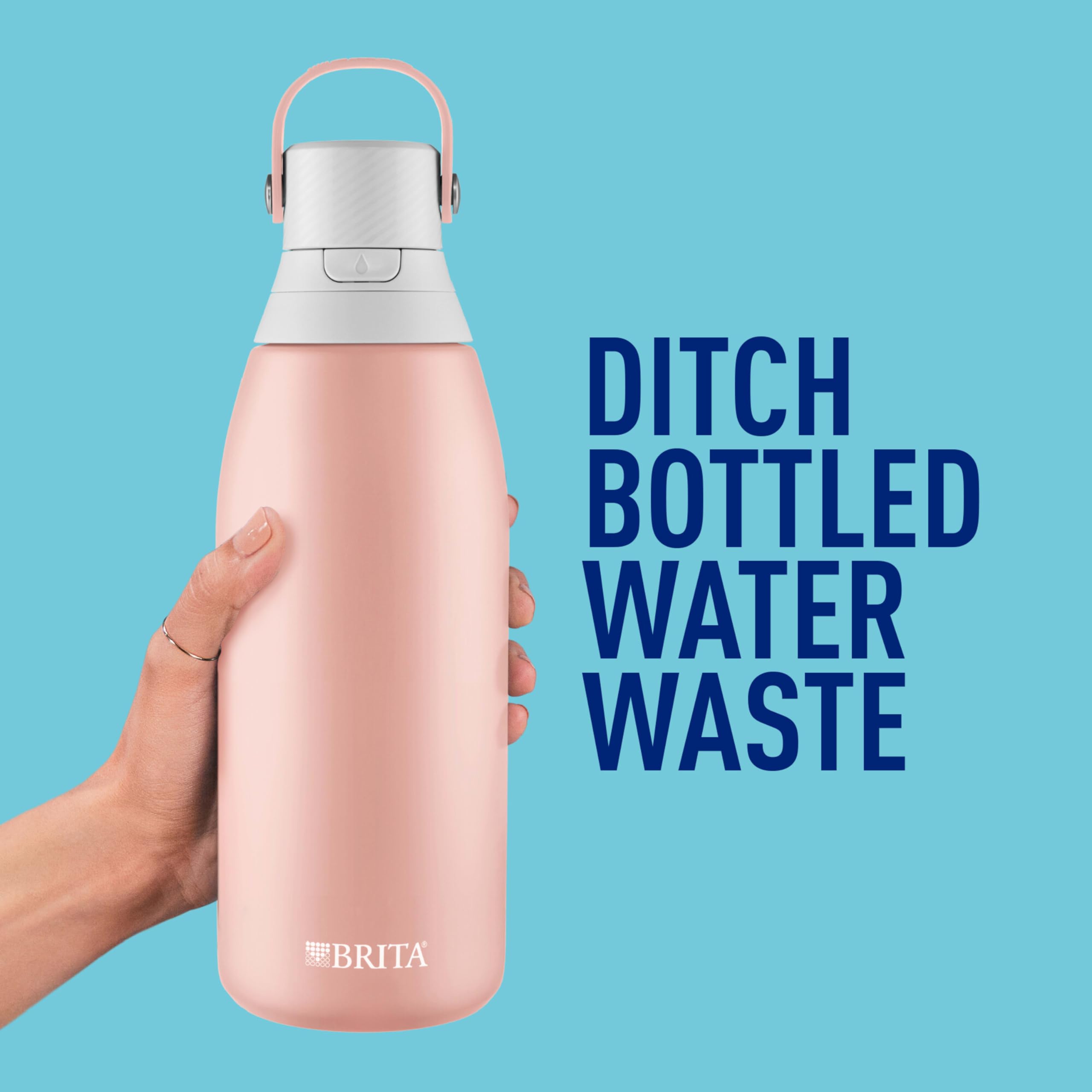Foto 6 | Botella De Agua Brita Stainless Steel Premium 946 Ml Con Filtro - Venta Internacional.