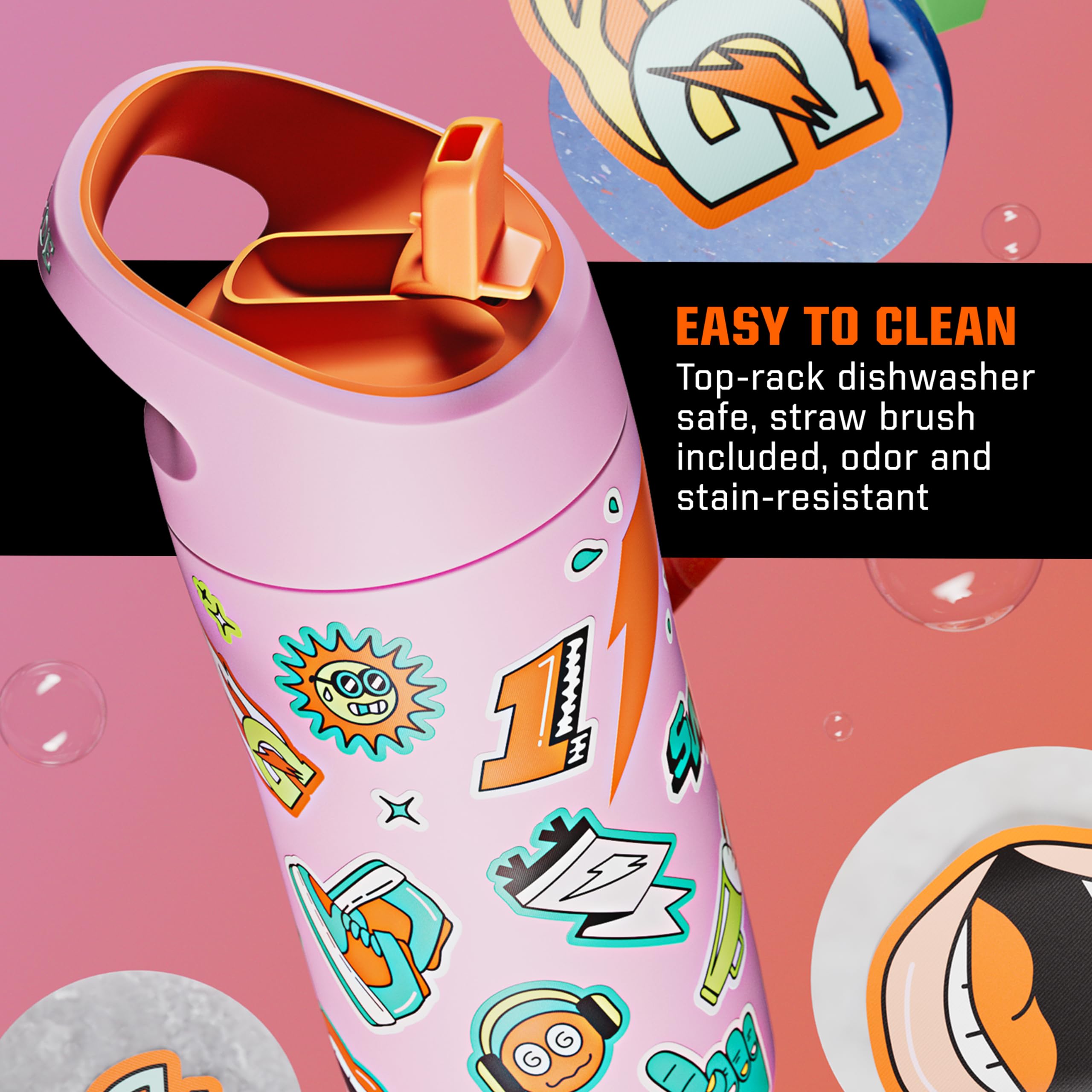 Foto 7 pulgar | Botella De Agua Gatorade Kids' Rookie Metal 350 Ml De Acero Inoxidable - Venta Internacional.