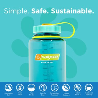 Foto 2 | Botella De Agua Nalgene Sustain Tritan Sin Bpa 946 Ml Cerulean - Venta Internacional.
