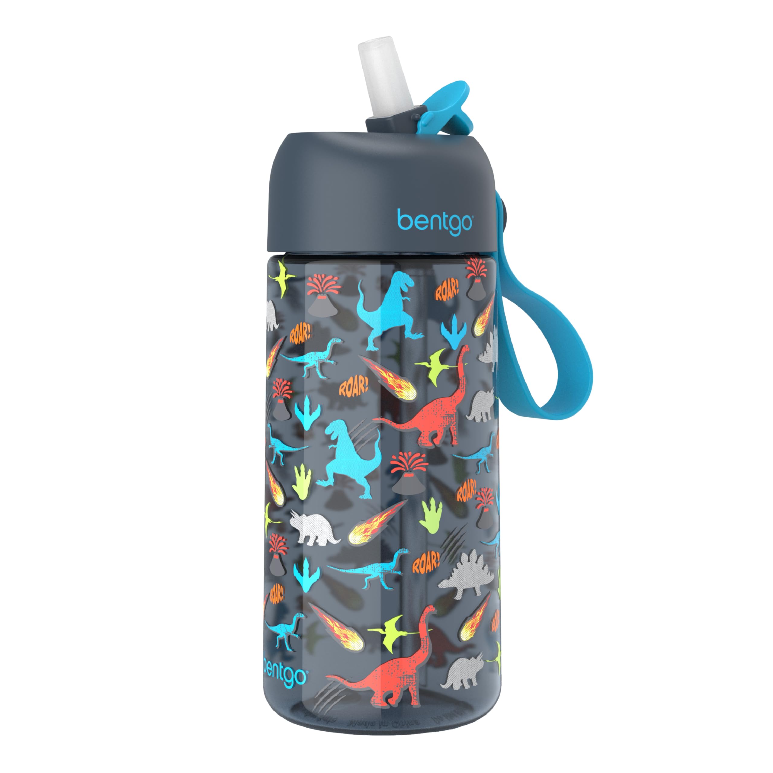 Foto 2 pulgar | Botella De Agua Bentgo Kids A Prueba De Fugas De 450 Ml Con Estampado De Dinosaurio - Venta Internacional.
