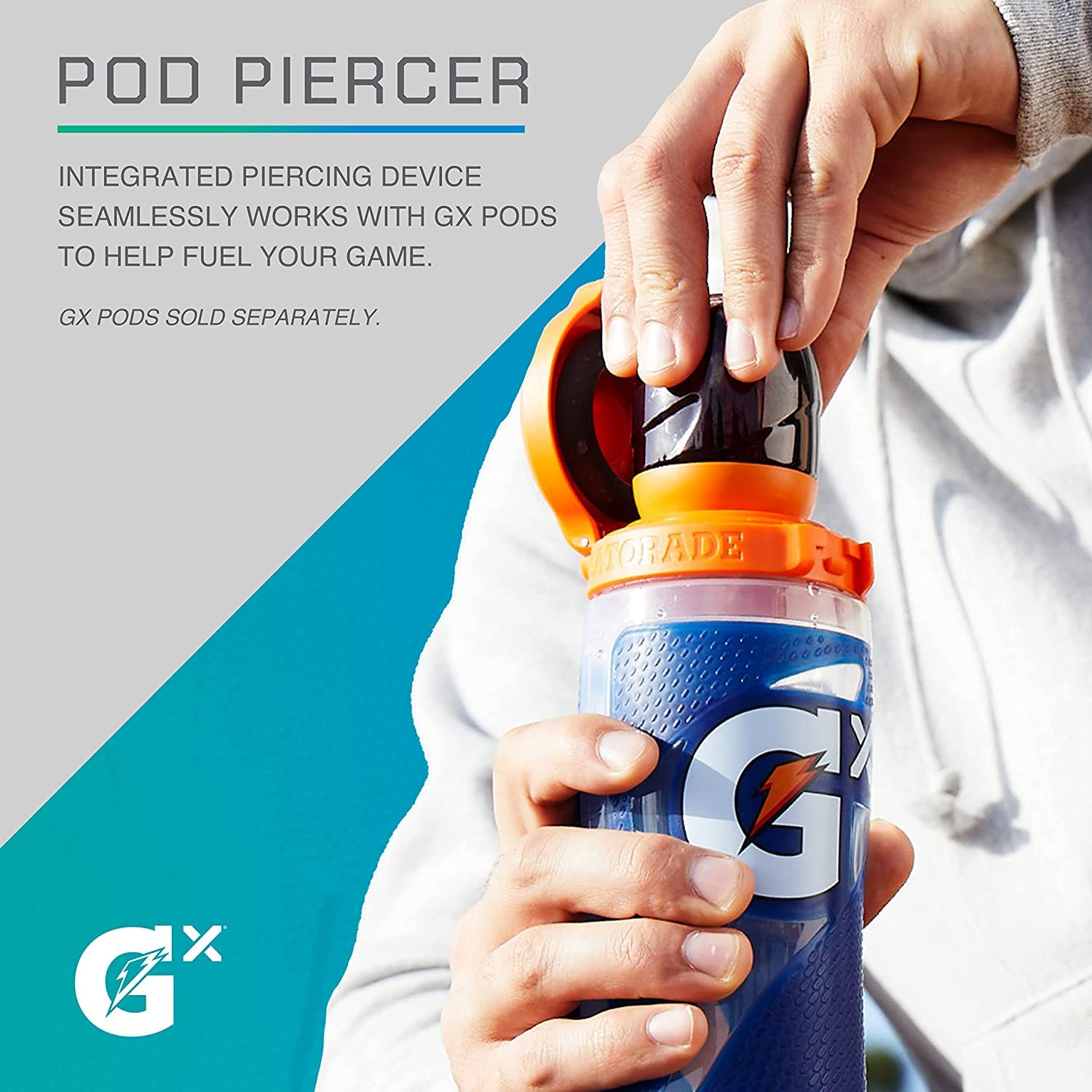 Foto 5 | Botella Gatorade Gx Marble White De 900 Ml Con Cápsula De Fórmula - Venta Internacional.