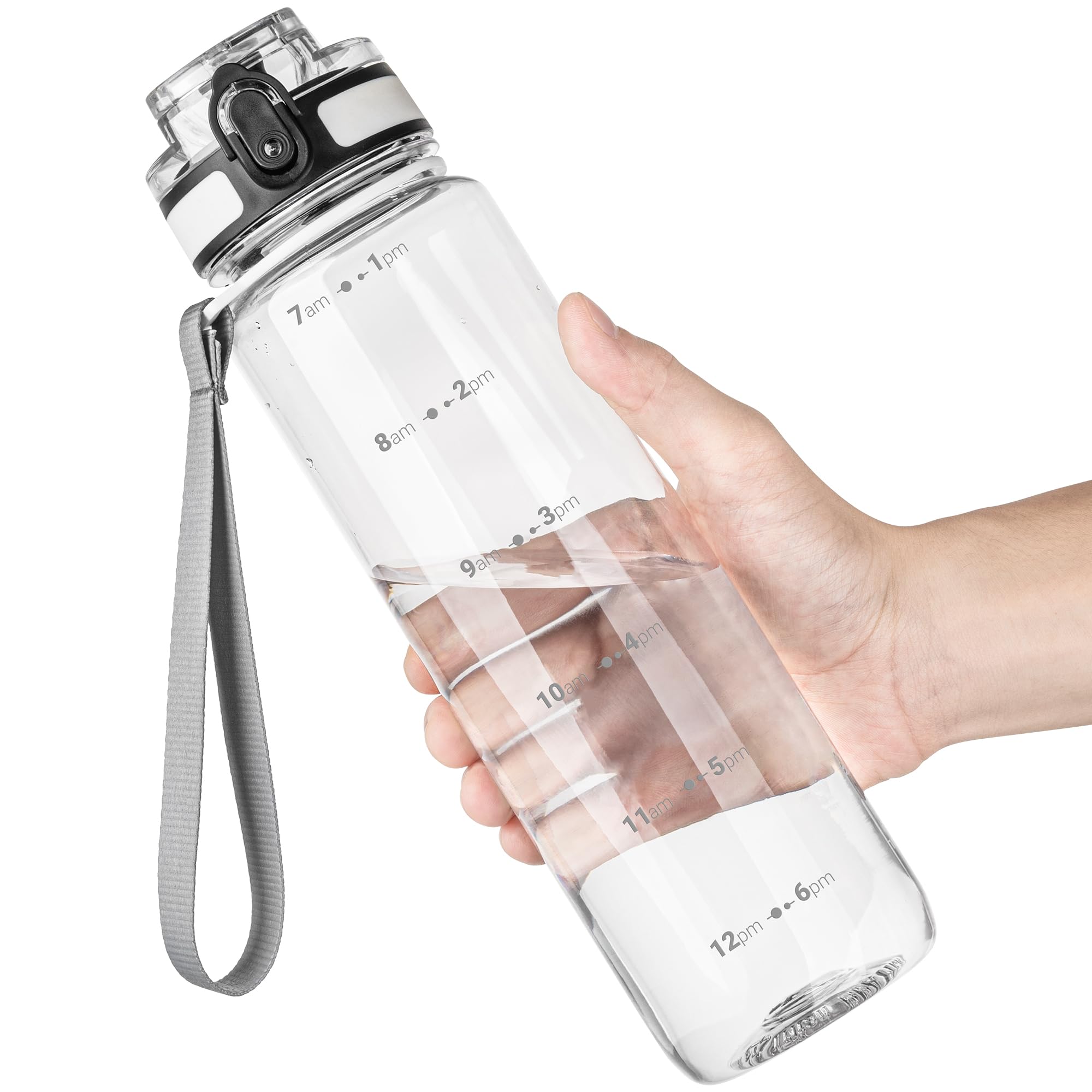 Botella De Agua Oldley Motivational De 950 Ml Con Marcador De Tiempo Tritan - Venta Internacional.