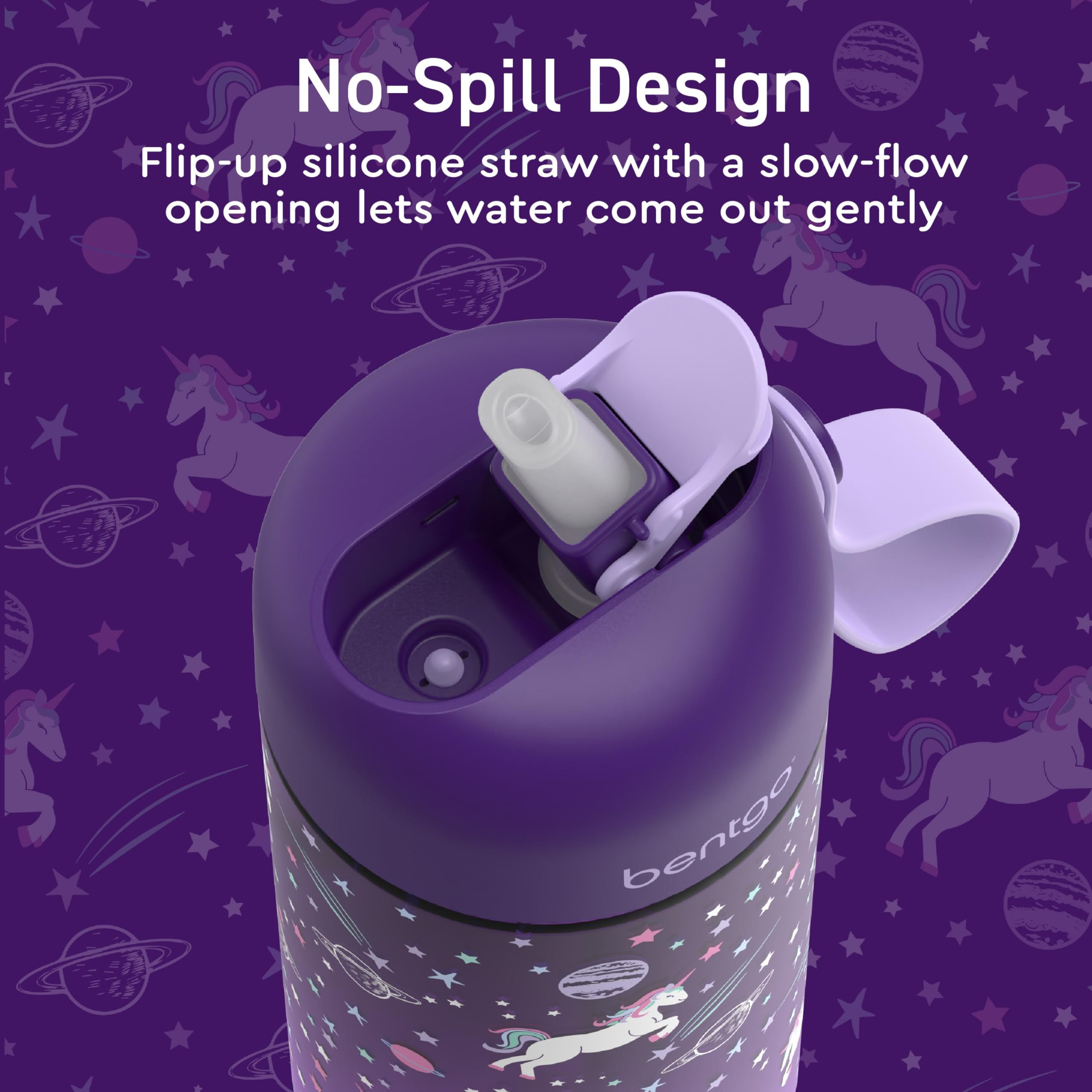 Foto 5 pulgar | Botella De Agua Bentgo Kids, Paquete De 2 Unidades, 450 Ml, A Prueba De Fugas, Sin Bpa - Venta Internacional.