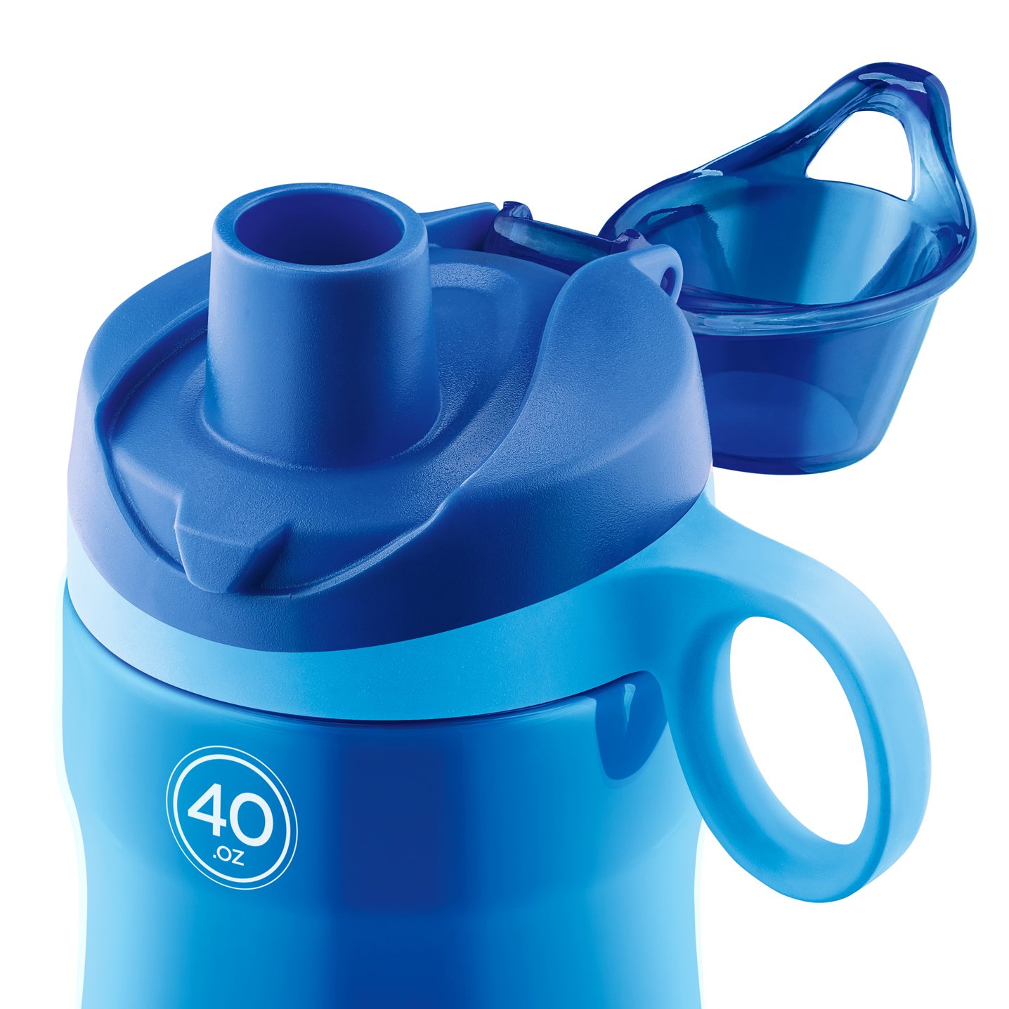 Foto 3 pulgar | Botella De Agua Pogo De Plástico Sin Bpa De 1,2 L Con Tapa Abatible, Color Azul - Venta Internacional.