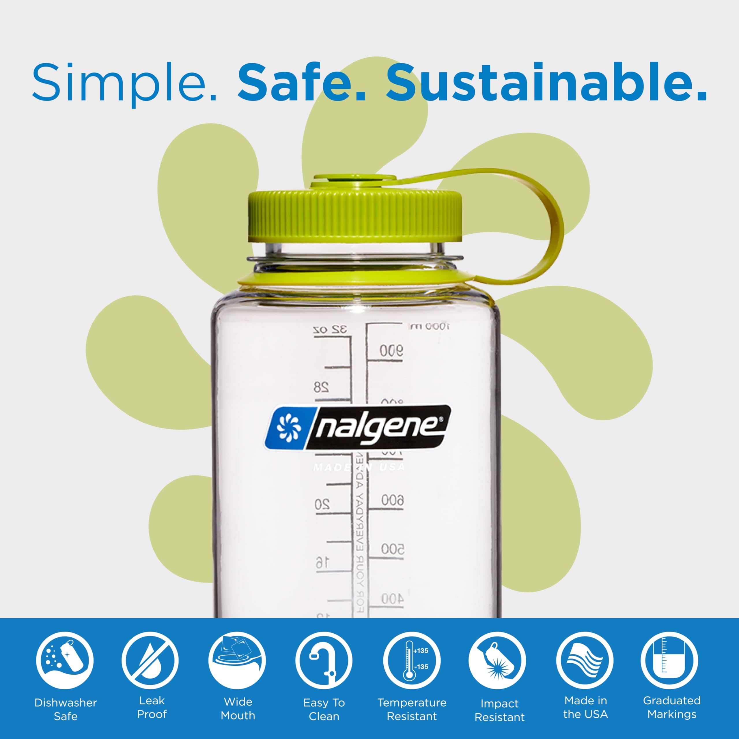 Foto 3 | Botella De Agua Nalgene Sustain Wide Mouth 946 Ml Sin Bpa - Venta Internacional.