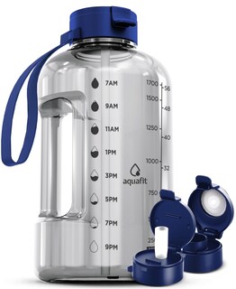 Foto 1 | Botella De Agua Aquafit De Medio Galón, 2 Litros, Con Marcador De Tiempo, Sin Bpa - Venta Internacional.