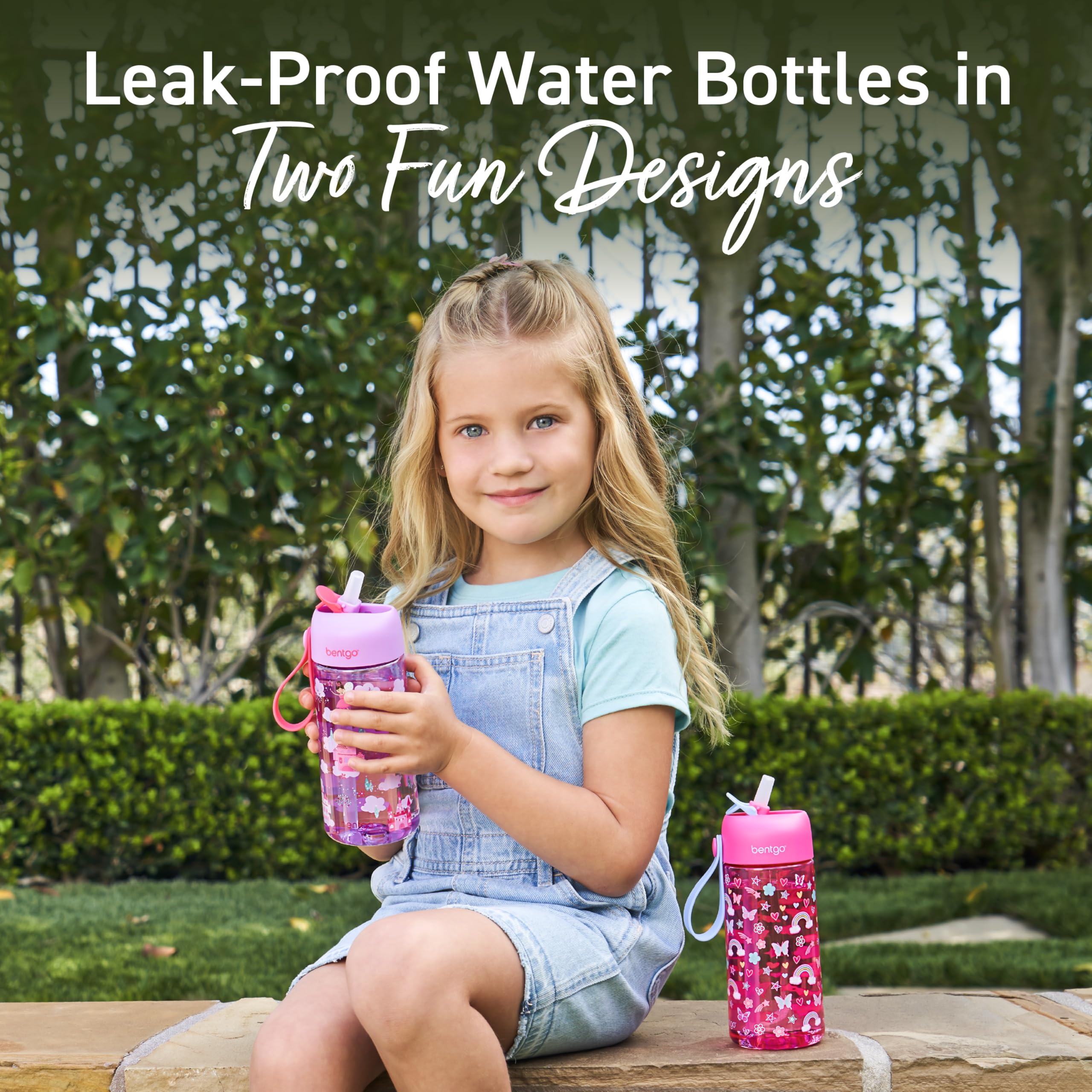 Foto 2 | Botella De Agua Bentgo Kids, 450 Ml, Paquete De 2 Unidades, Tritan, Sin Bpa, 3+ - Venta Internacional.