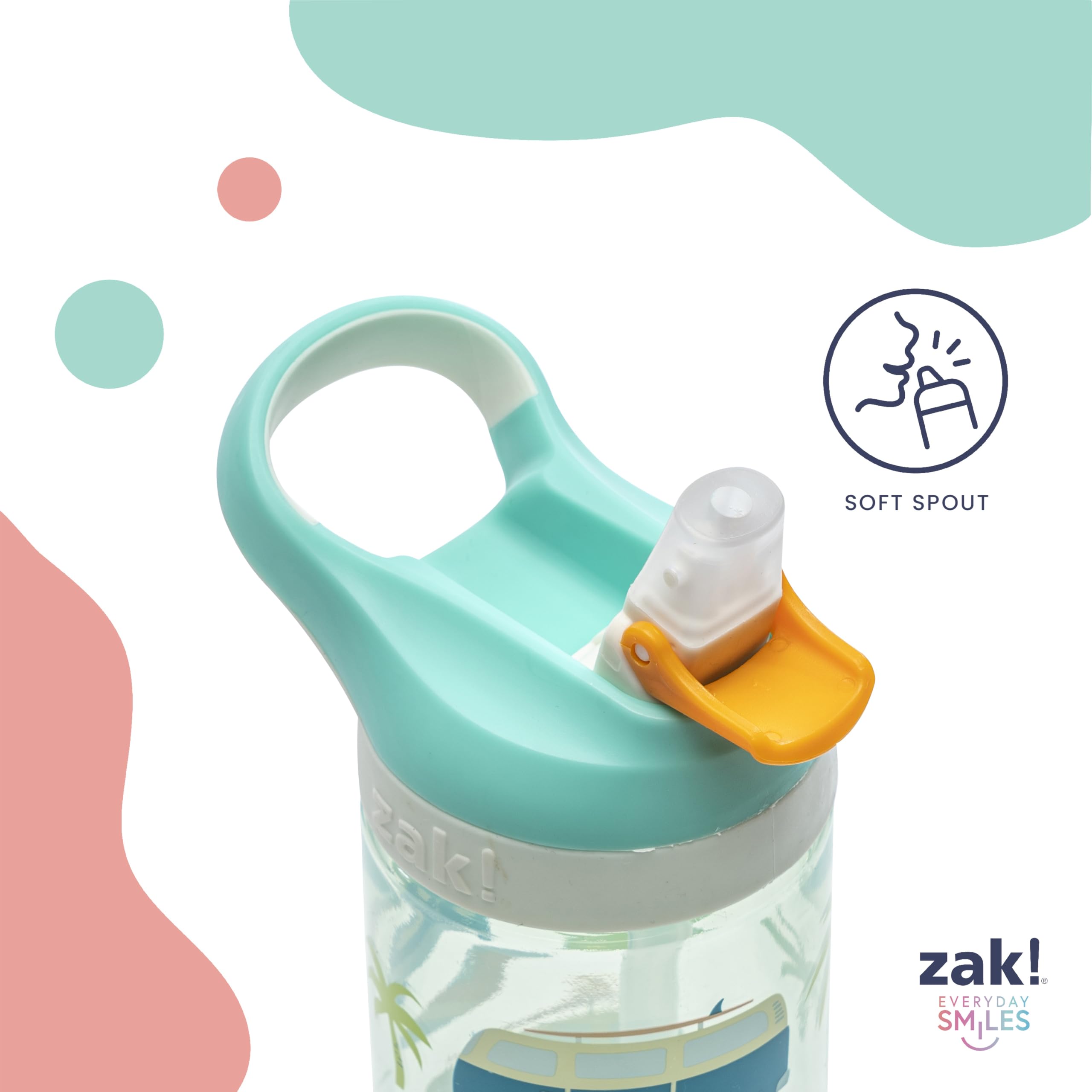 Foto 4 pulgar | Botella De Agua Zak Designs Disney Princess Atlantic, 473 Ml, Paquete De 2 - Venta Internacional.