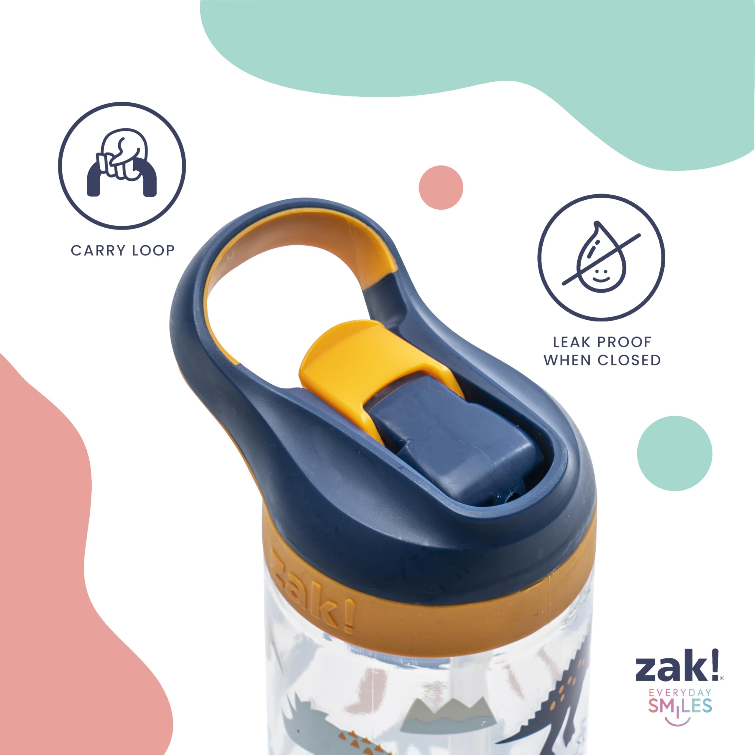 Foto 5 pulgar | Botella De Agua Zak Designs Disney Princess Atlantic, 473 Ml, Paquete De 2 - Venta Internacional.