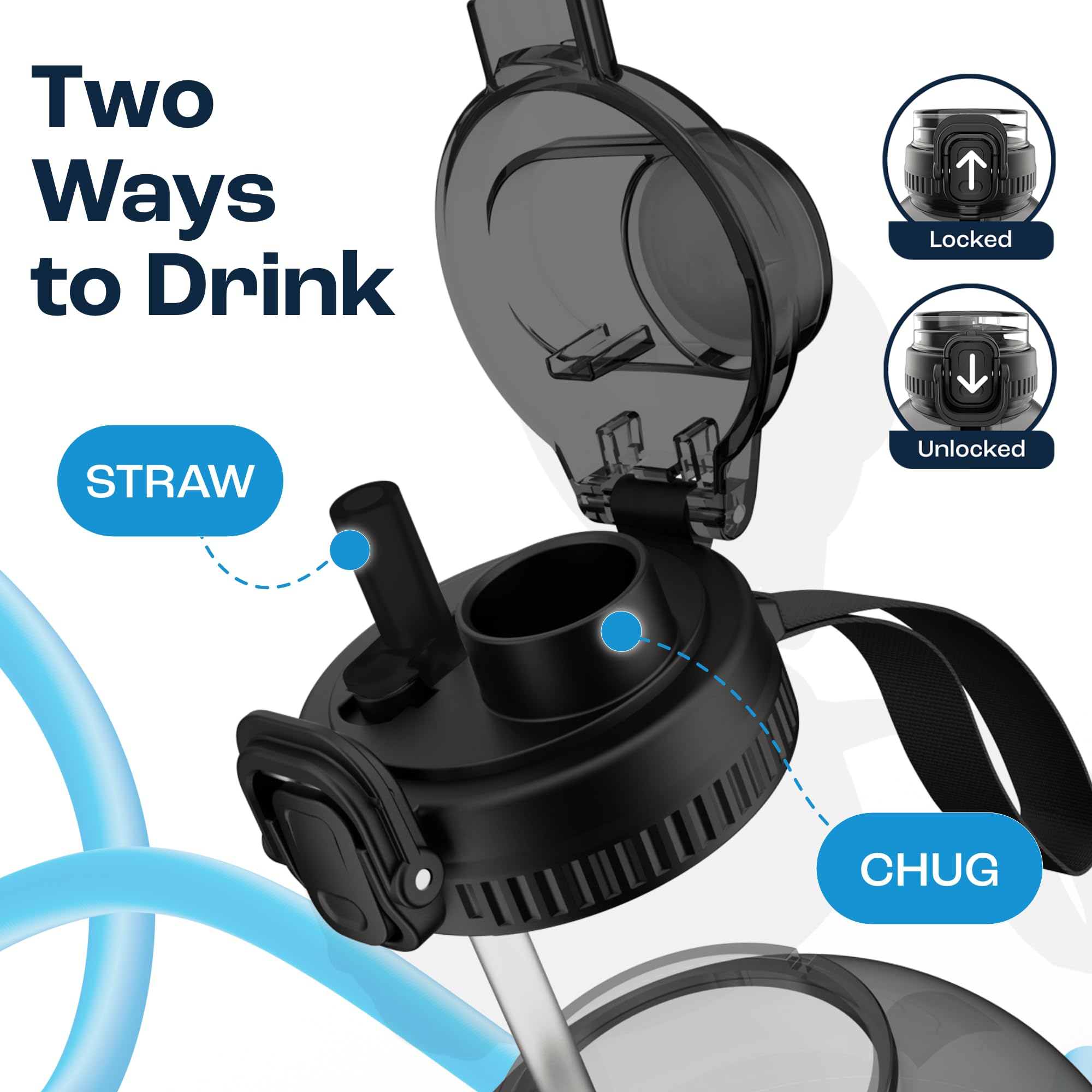 Foto 4 pulgar | Jarra De Agua Aquafit Aquafit De 1 Galón Con Marcador De Tiempo Sin Bpa - Venta Internacional.
